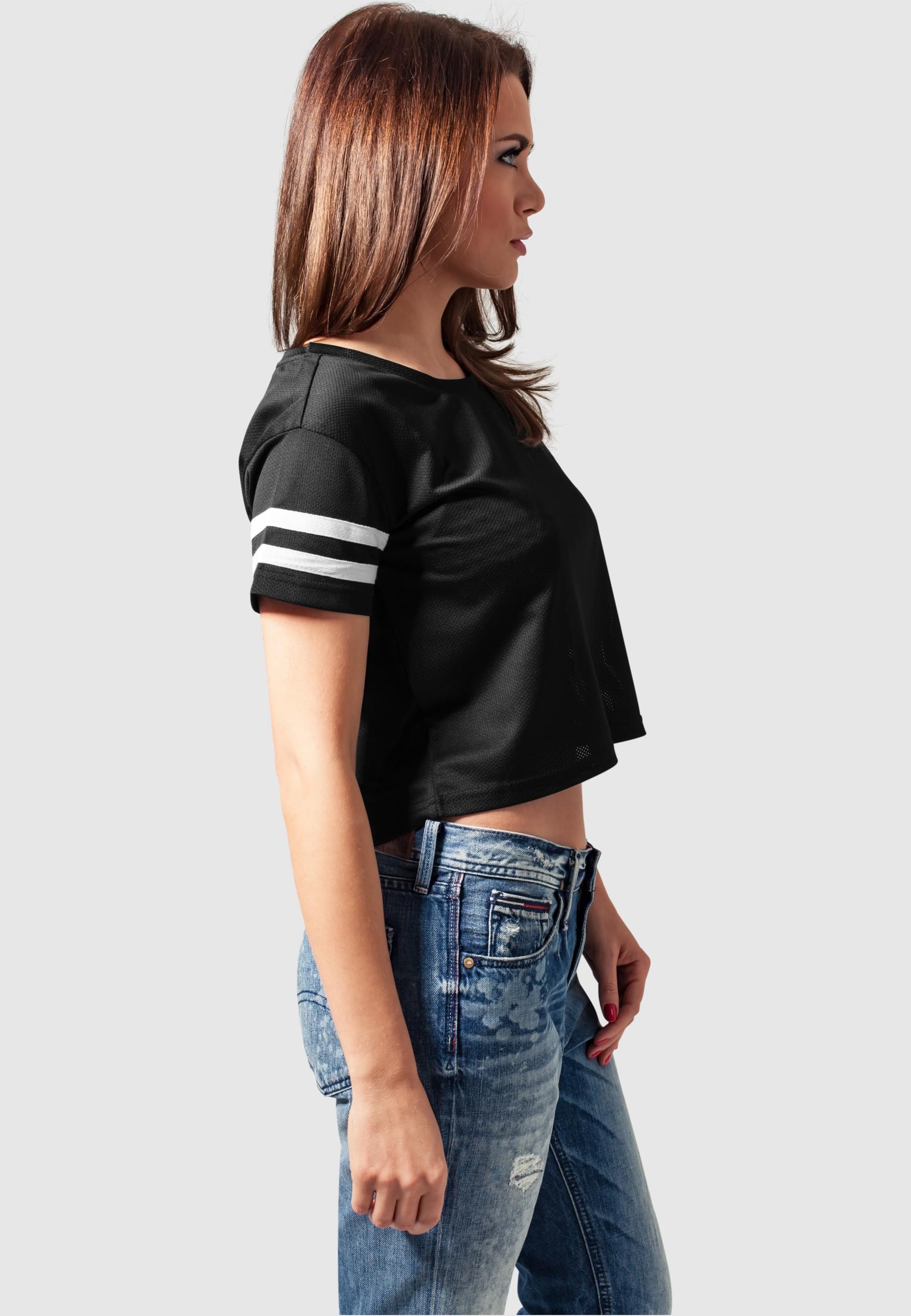 URBAN CLASSICS Kurzarmshirt »Urban Classics Damen Ladies Mesh Short Tee«, (1 tlg.)