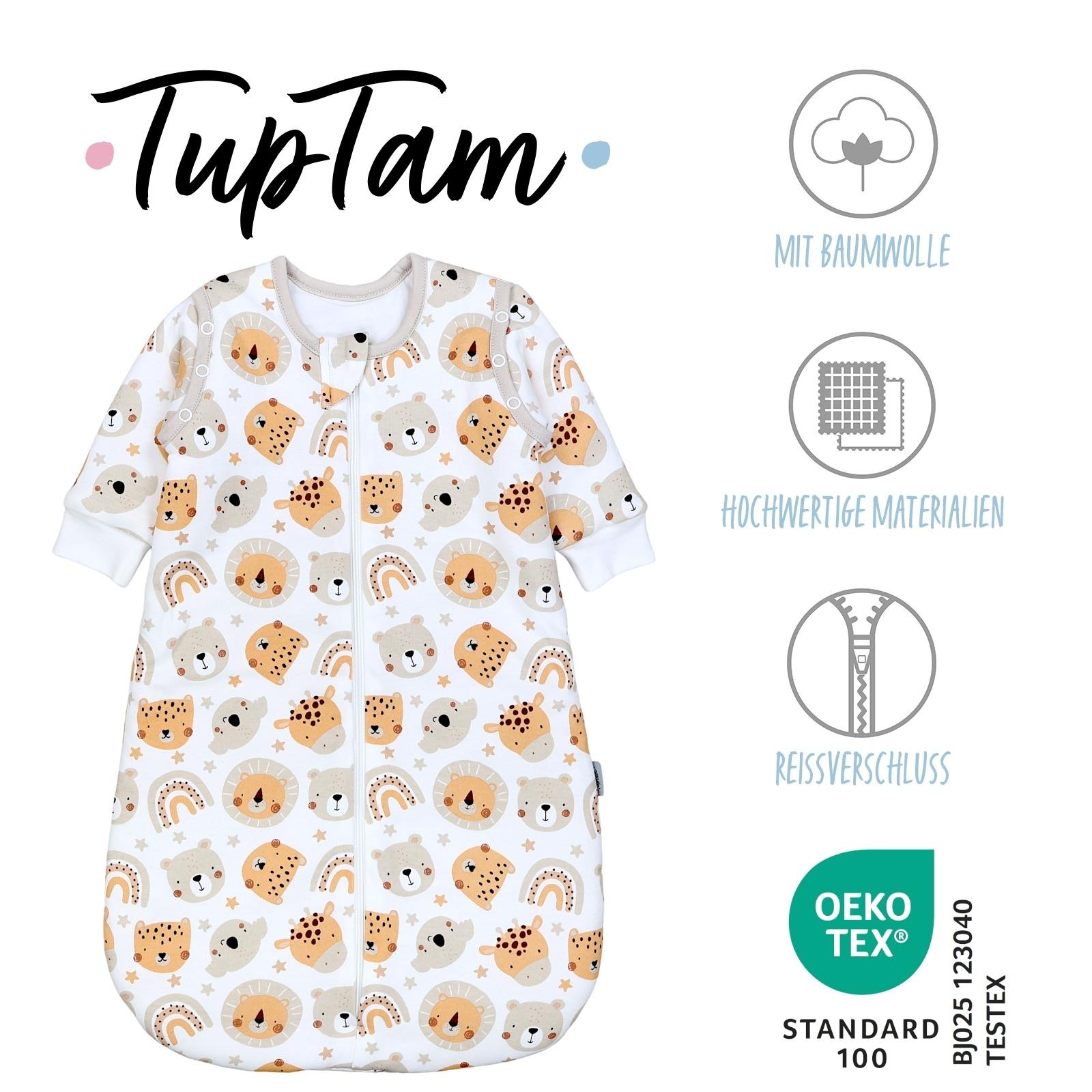 TupTam Babyschlafsack »Kugelschlafsack Baby Ganzjahres Schlafsack Wattiert«