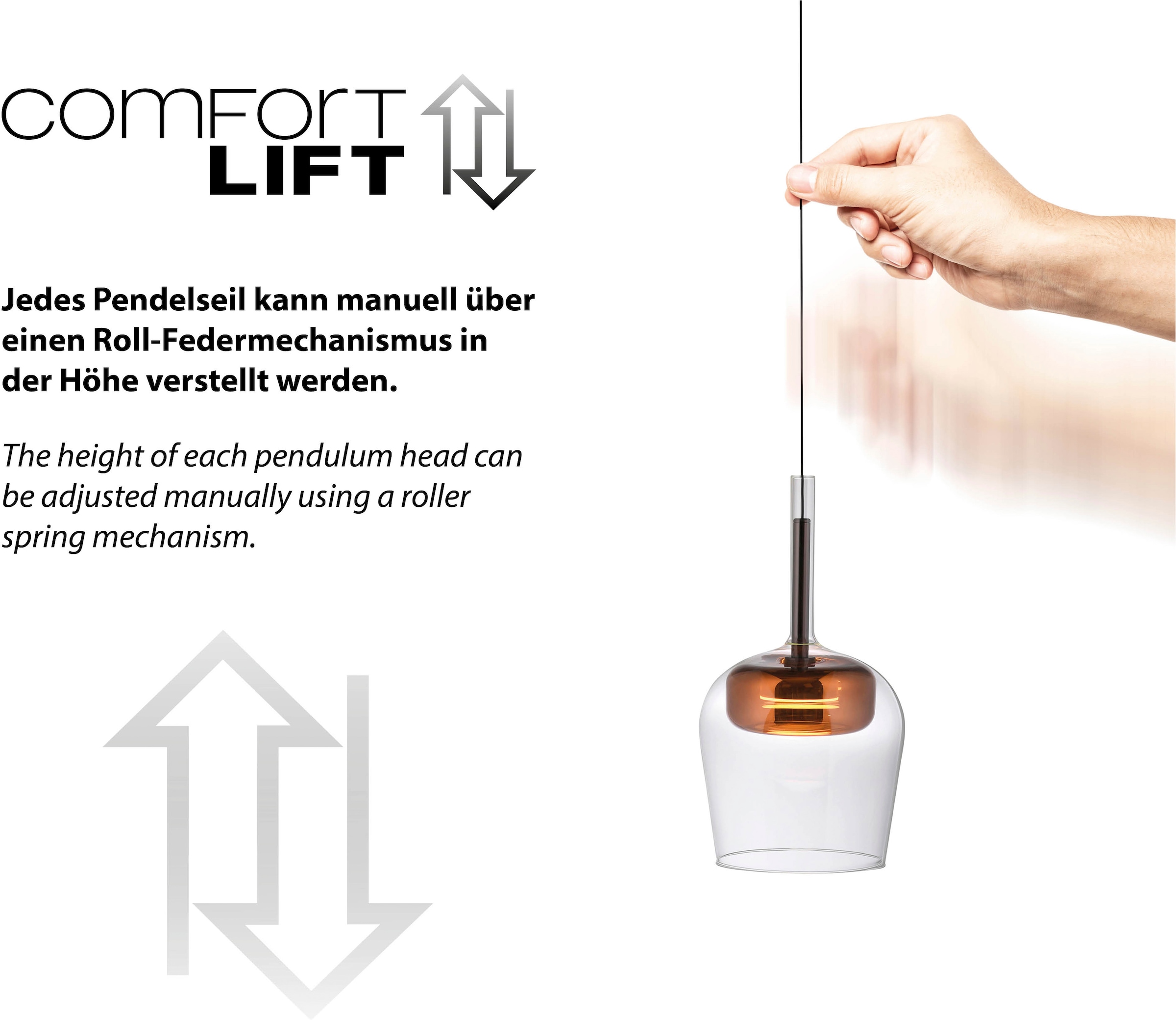 Neuhaus Q SMART HOME LIGHTS LED Pendelleuchte »Q-KON« LED-Board 1 Stk. warmweiß - kaltweiß