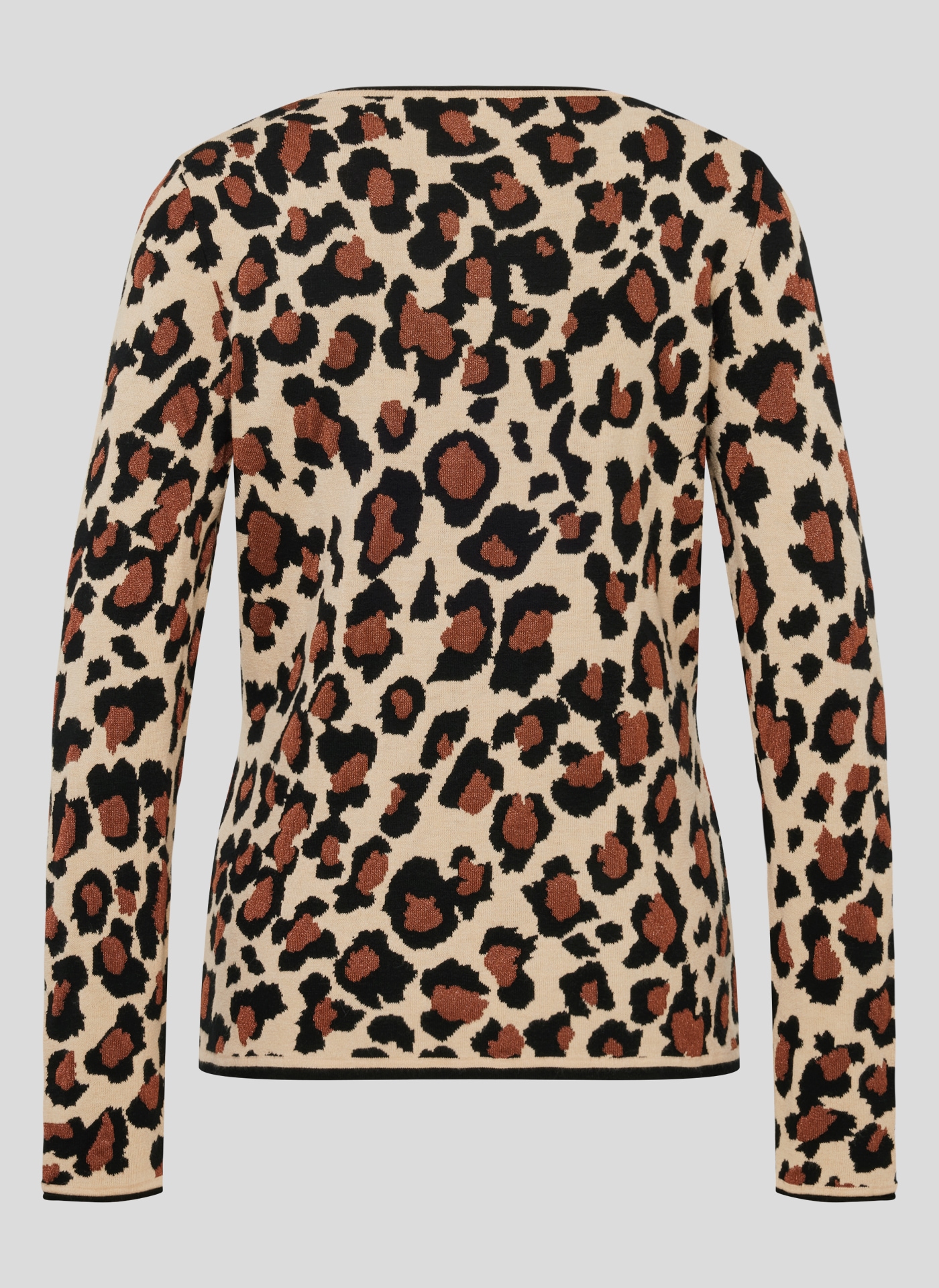 Rabe Strickpullover »Rabe Glamouröser Animal-Print Pullover mit Strassdetails«