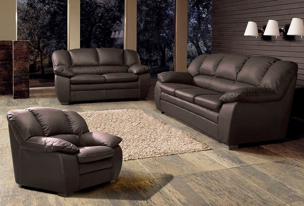 COTTA Polstergarnitur "Casino, 3tlg. Set, Sofa Wohnzimmer Garnitur, Wellenunterfederung" Set, 3 tlg. Sessel, 2-Sitzer, 2,5-Sitzer, hohe Rückenlehne