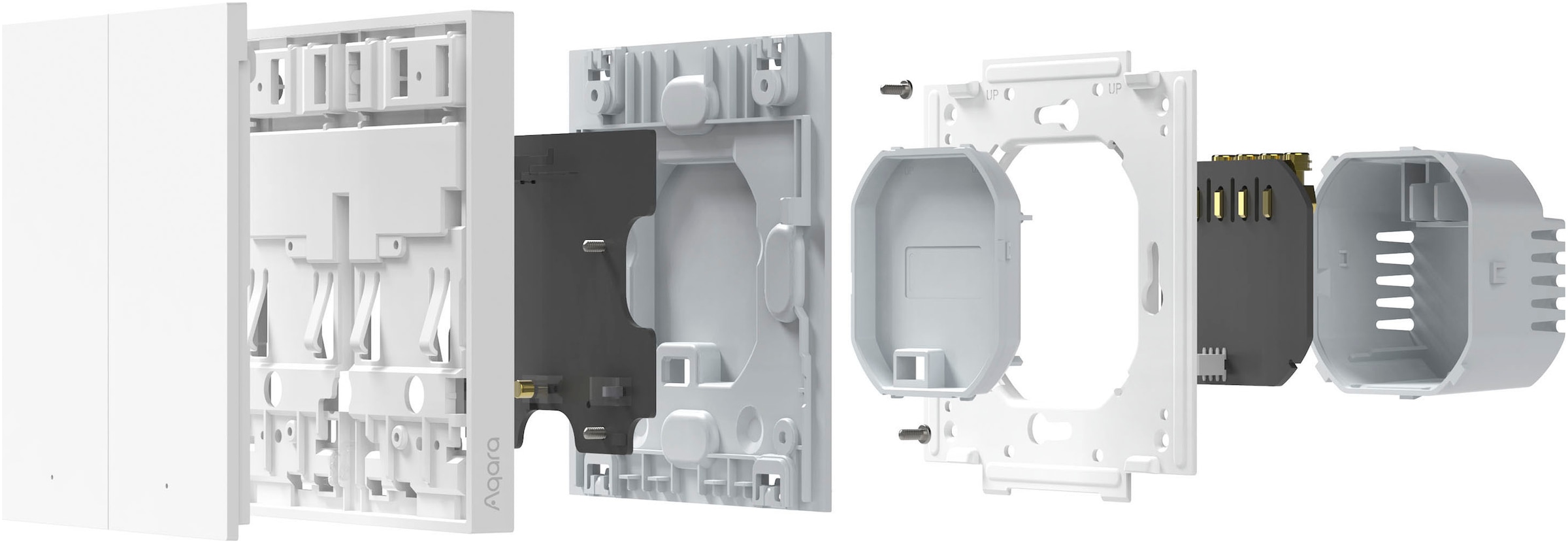 Aqara Schalter »Smart Wall Switch H1 (Mit Neutral, Double Rocker)«