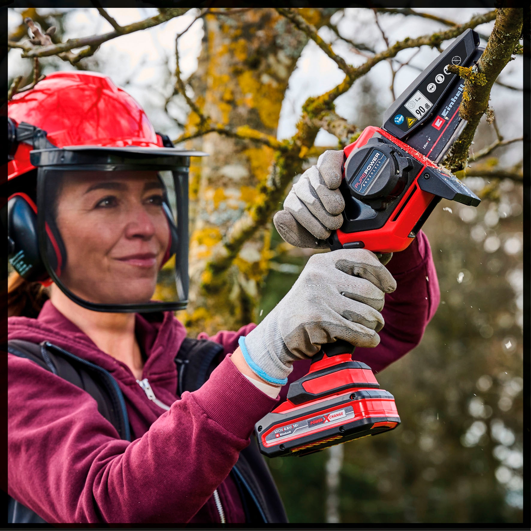 Einhell Akku-Kettensäge »»GE-PS 18/15 Li Bag Kit««, Inkl. 2,5 Ah Akku und Ladegerät