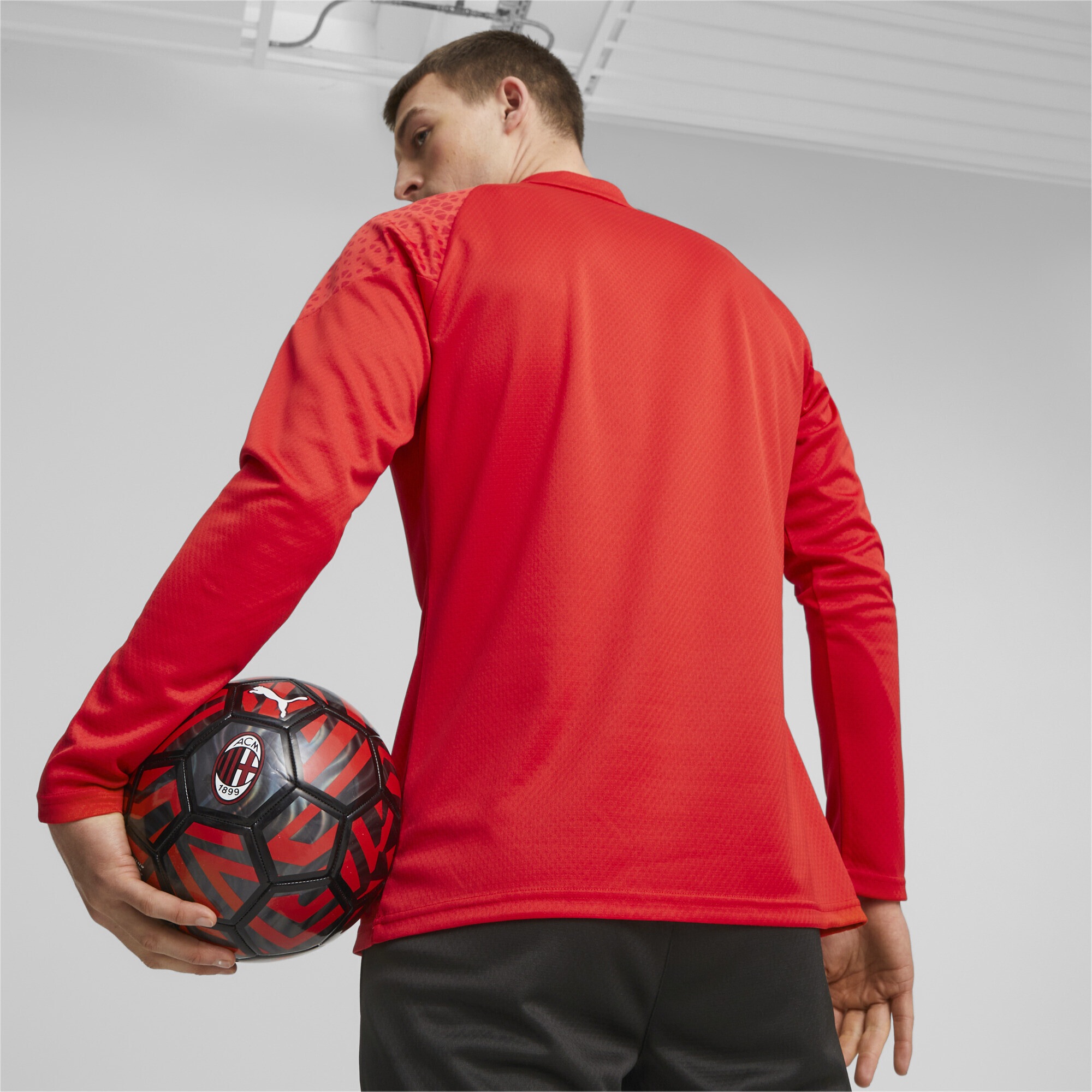 PUMA Trainingsshirt »AC Milan Fußball-Trainings-Top für ▷ | Viertelreißverschluss BAUR Herren« mit