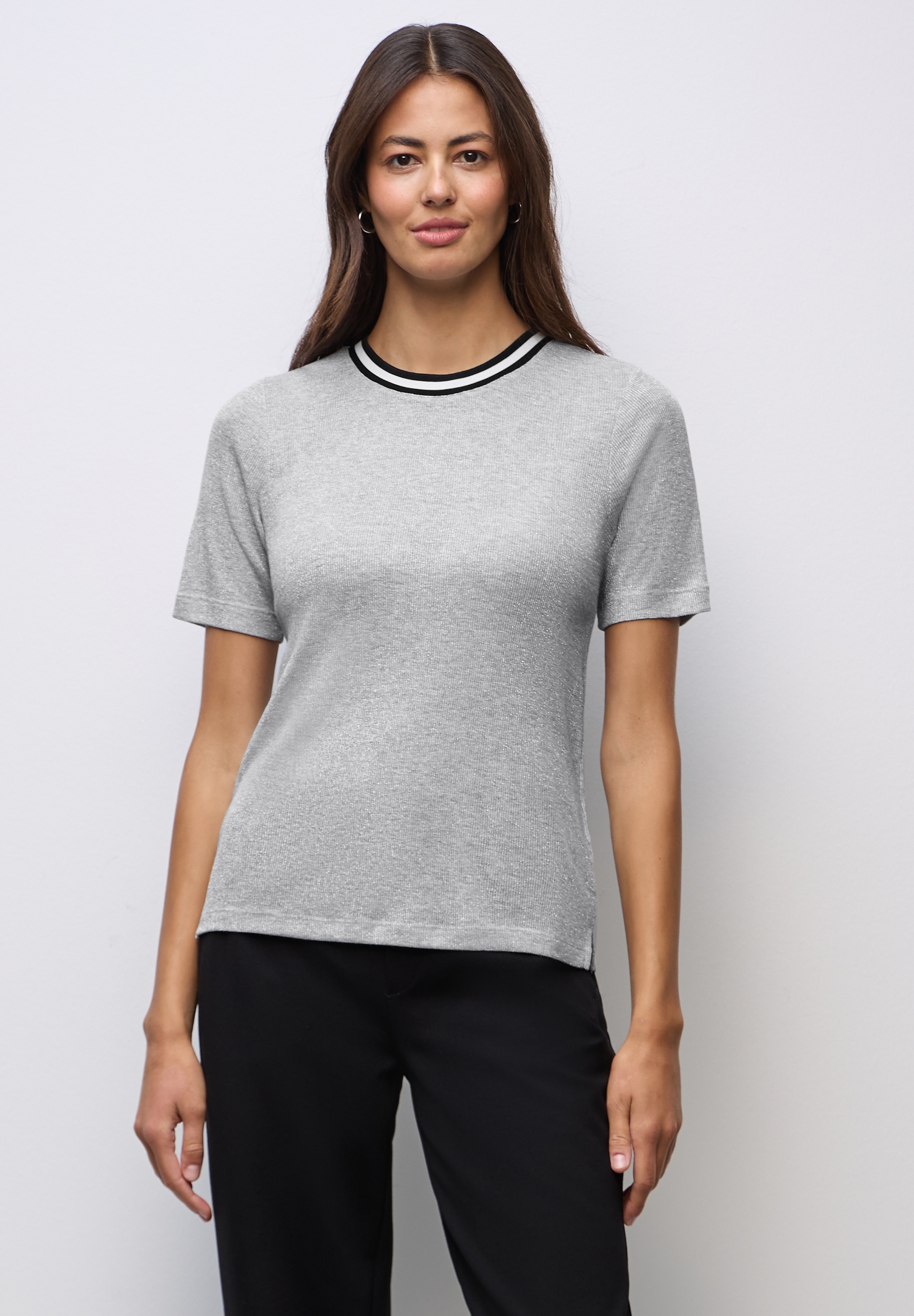 STREET ONE T-Shirt im Glitzer-Look günstig online kaufen