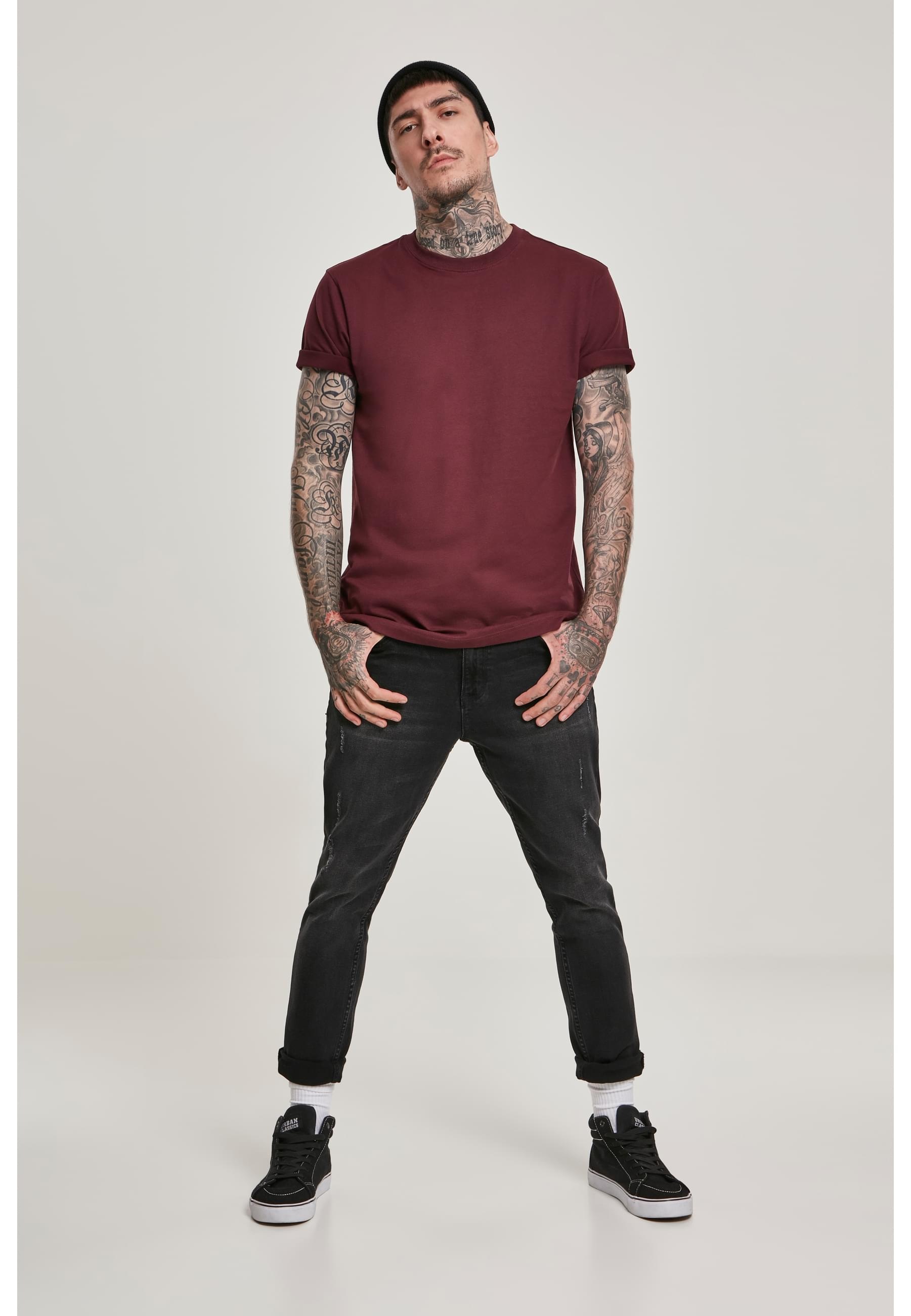 URBAN CLASSICS T-Shirt »Urban Classics Herren Basic Tee«, (1 tlg.)