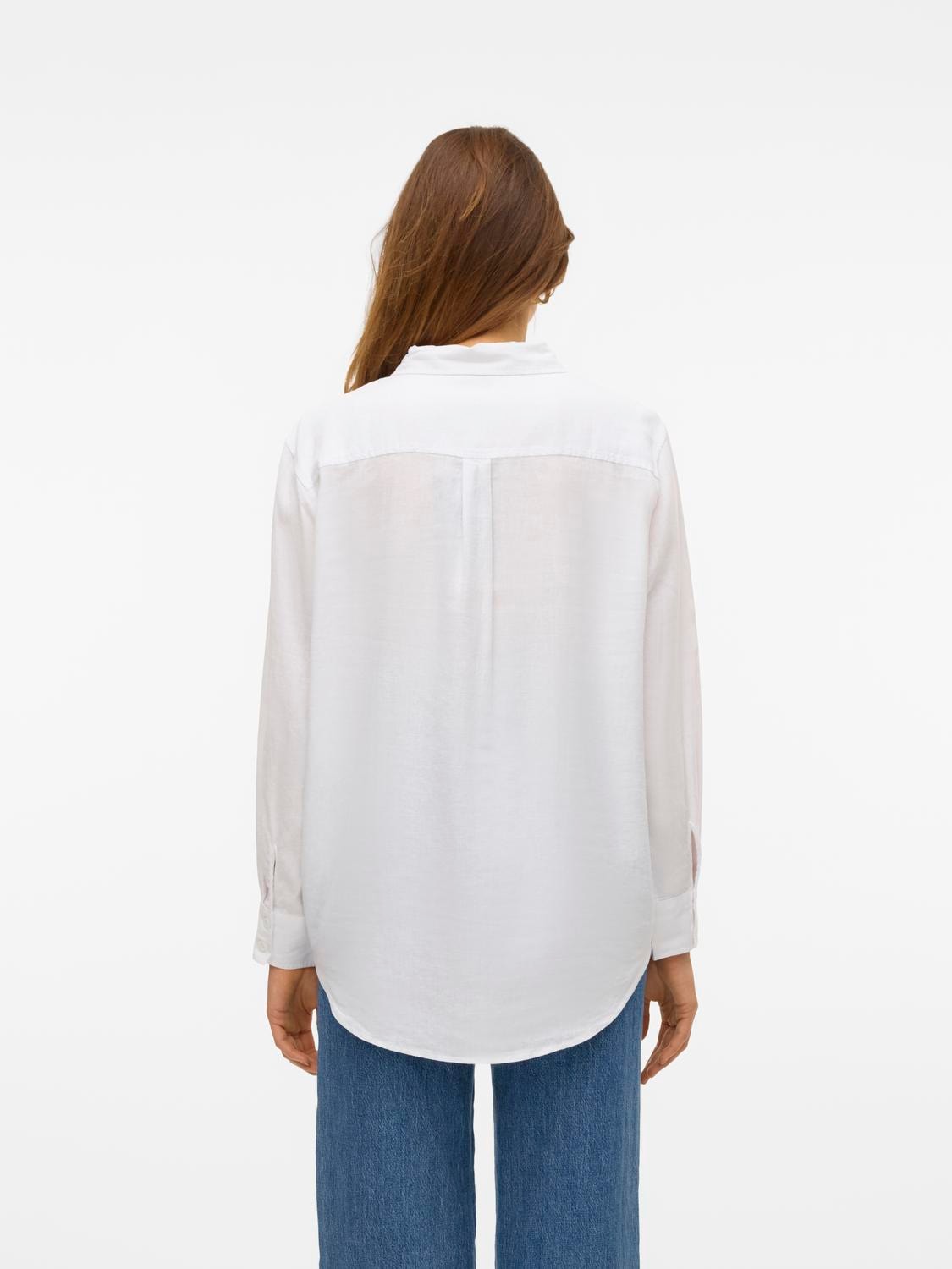 Vero Moda Hemdbluse "VMLINN LINEN LS SHIRT WVN NOOS", hochwertige Qaulität günstig online kaufen