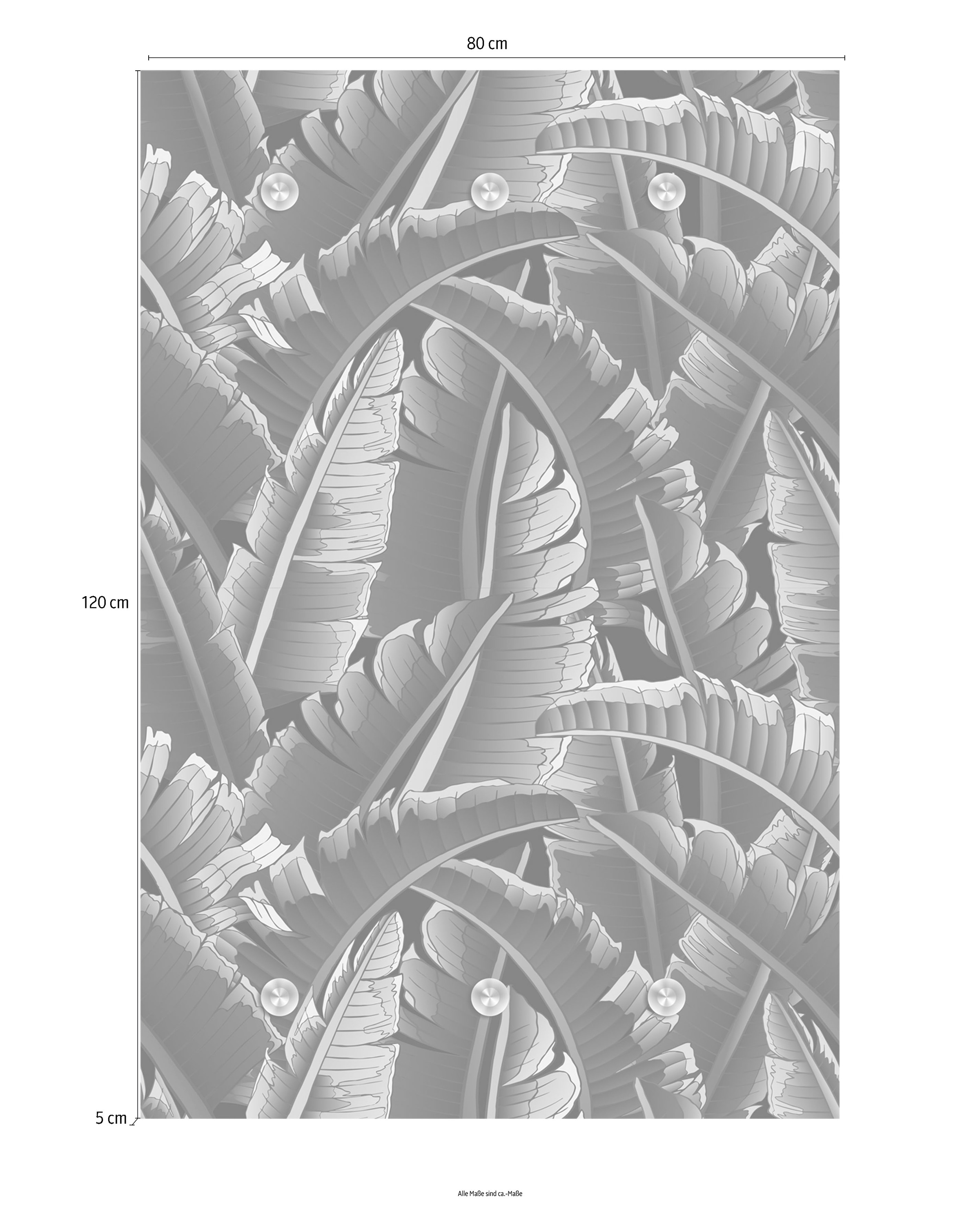 queence Garderobenleiste »Dschungel«, mit 6 Haken, 80 x 120 cm