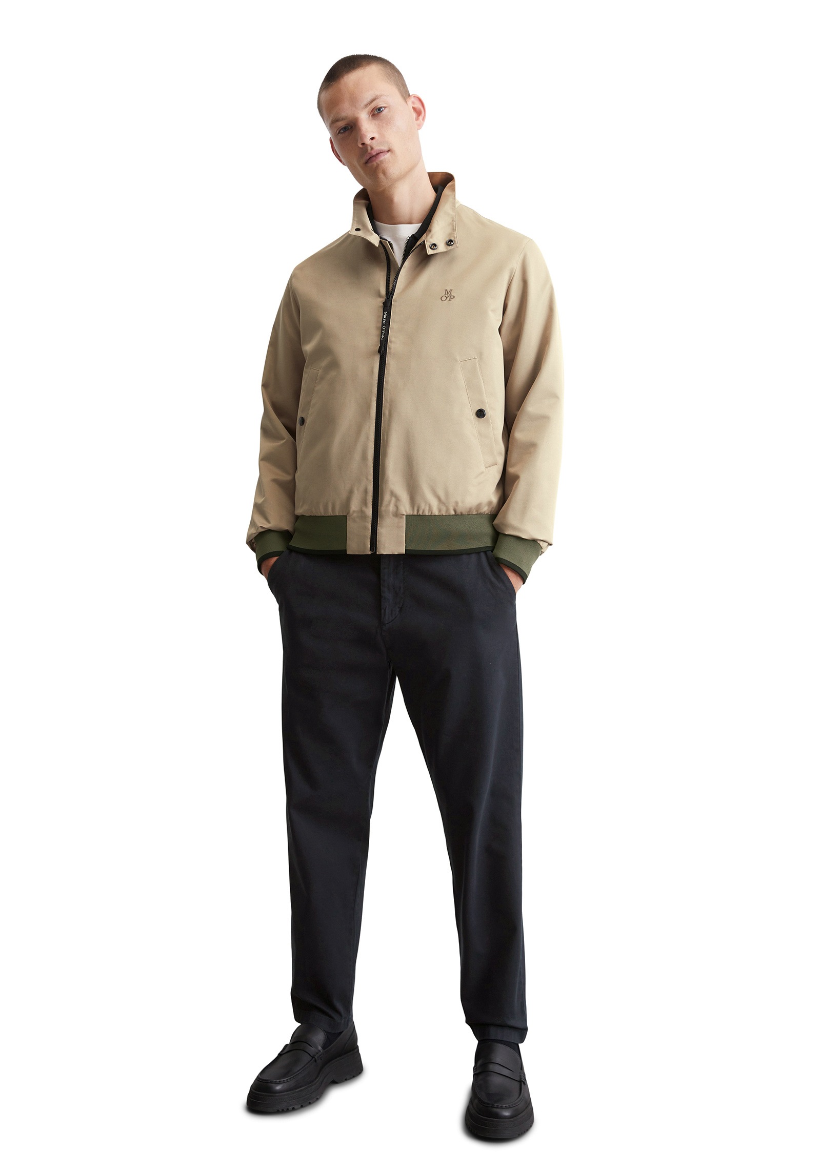 Marc O'Polo Outdoorjacke »aus wasserabweisendem Micro-Canvas«, ohne Kapuze