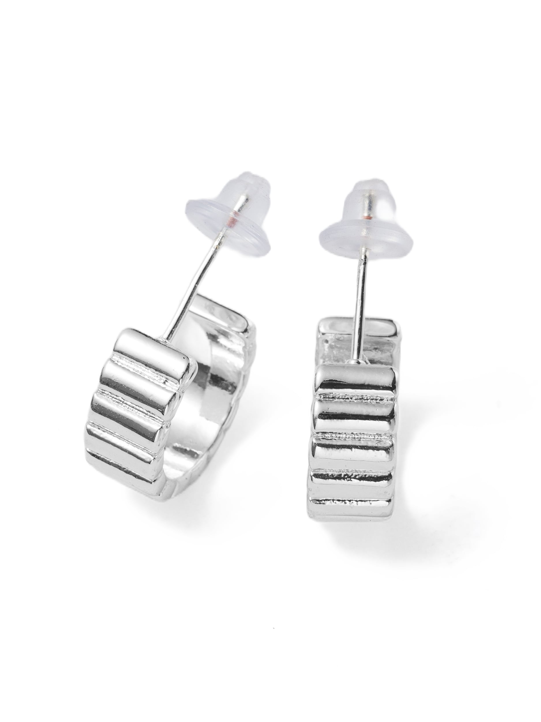 Aniston JEWELRY & WATCHES Paar Creolen »Schmuck Geschenk Kupfer Ohrschmuck Ohrringe Plissee-Optik« Made in Germany