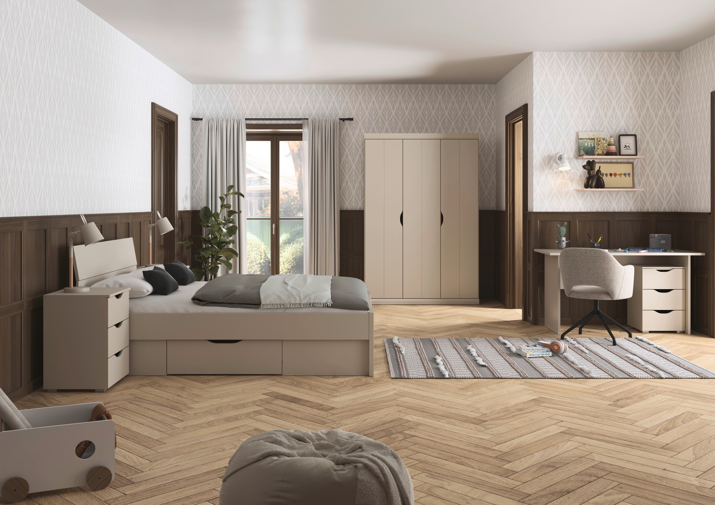 rauch Kleiderschrank »Marlene«, (in 3 verschiedenen Ausstattungen BASIC/CLASSIC/PREMIUM), in 3 Breiten 91/136/181 cm im Landhaus-Stil MADE IN GERMANY
