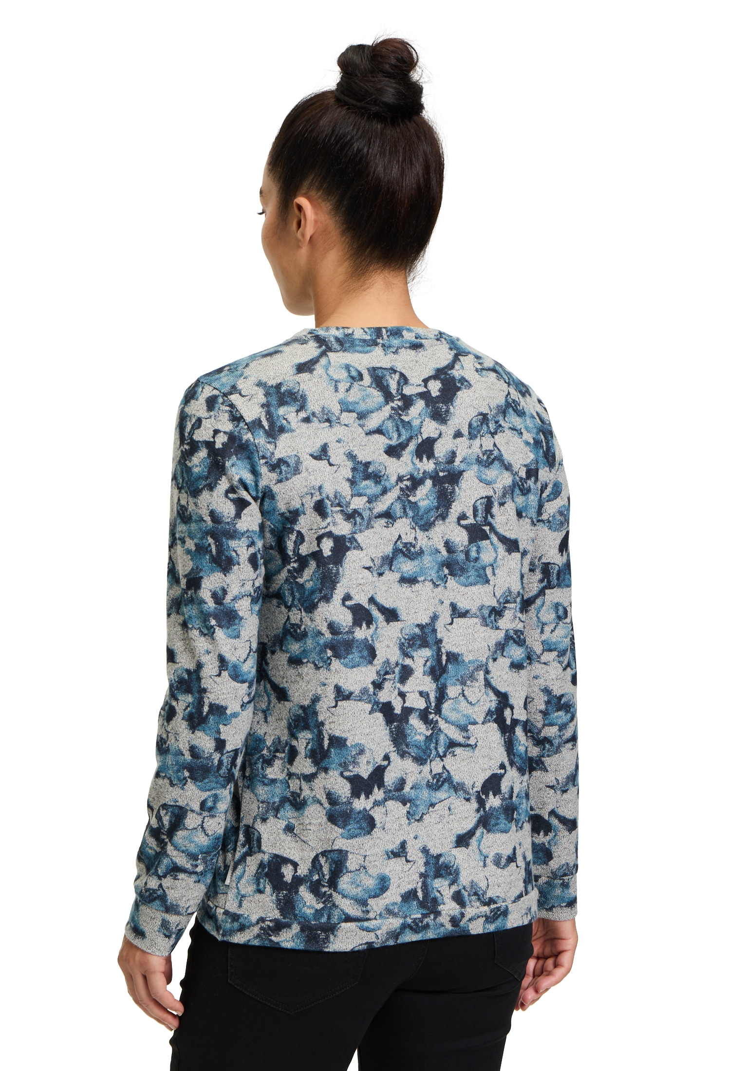 Betty&Co Kurzarmshirt »Betty & Co Damen Casual-Shirt mit Tunnelzug«, (1 tlg.), Druck