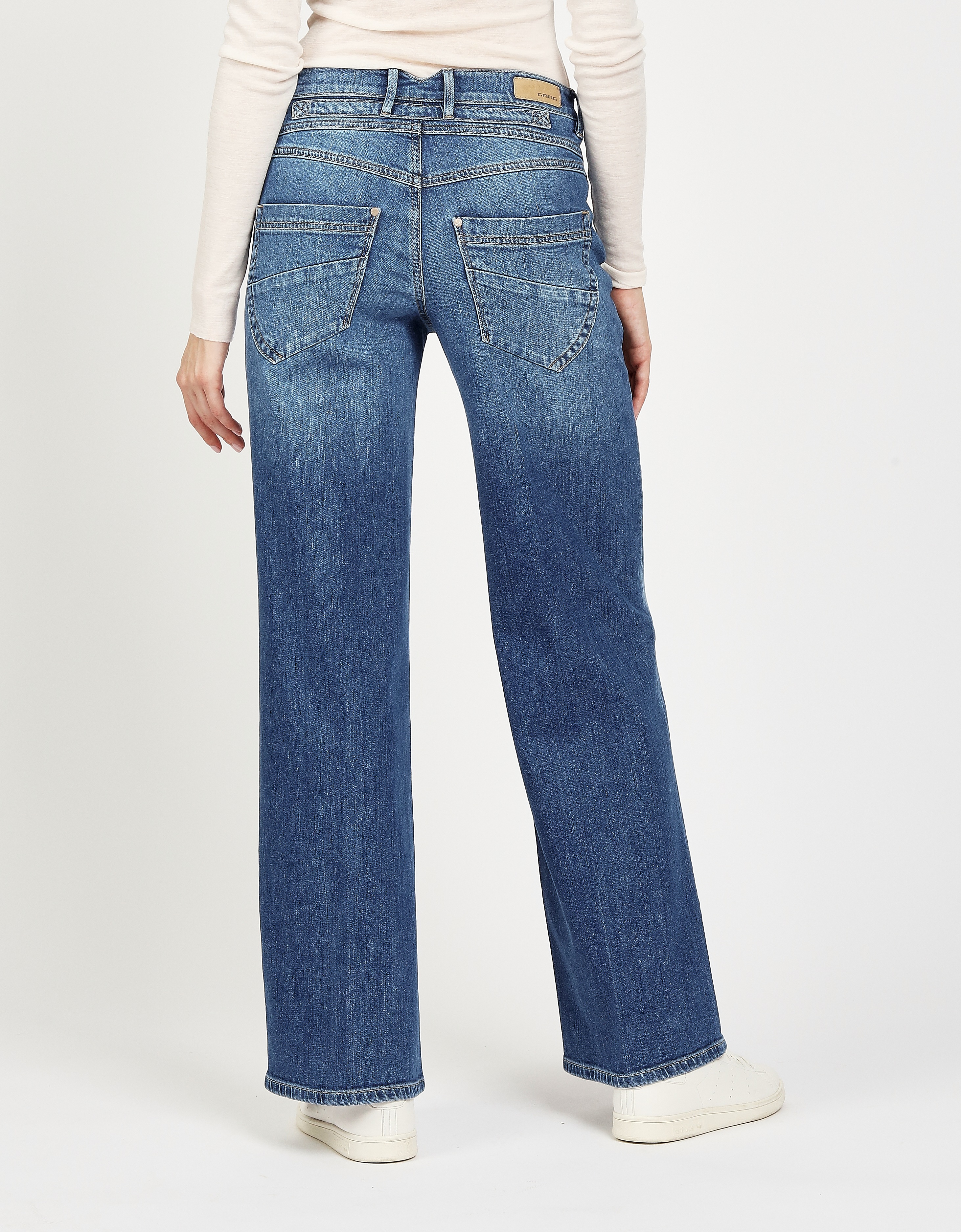 Thumbnail - GANG Weite Jeans "94MEDINA WIDE" mit Knopfverschluss - angelehnt an die Amelie Wide