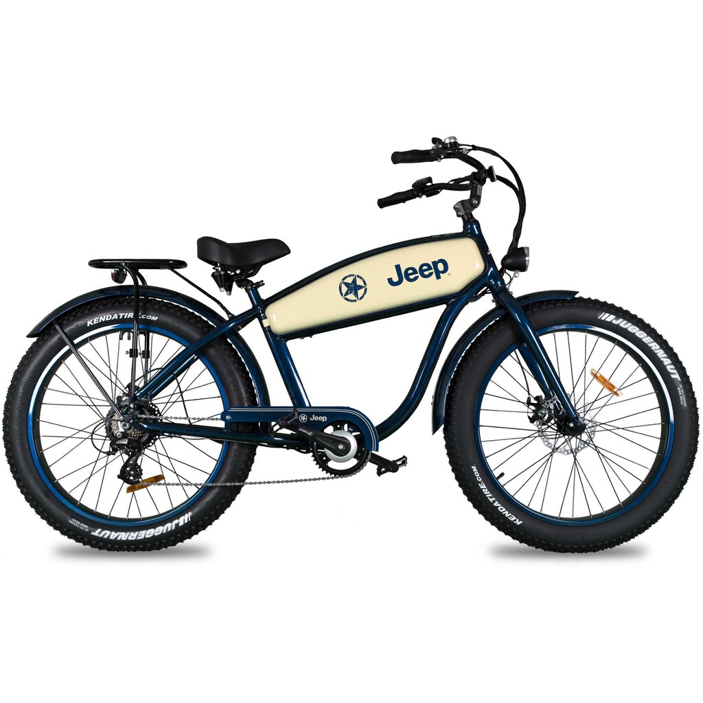 Jeep E-Bikes E-Bike »CR 7005«, 7 Gang, Heckmotor 250 W, (mit Akku-Ladegerät)