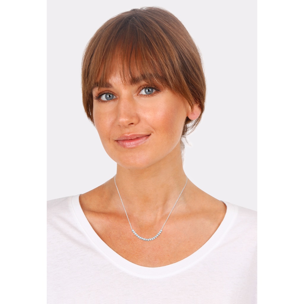 Elli Kette mit Anhänger »Kugelkette Basic Kombinierbar Geo Look 925 Silber«