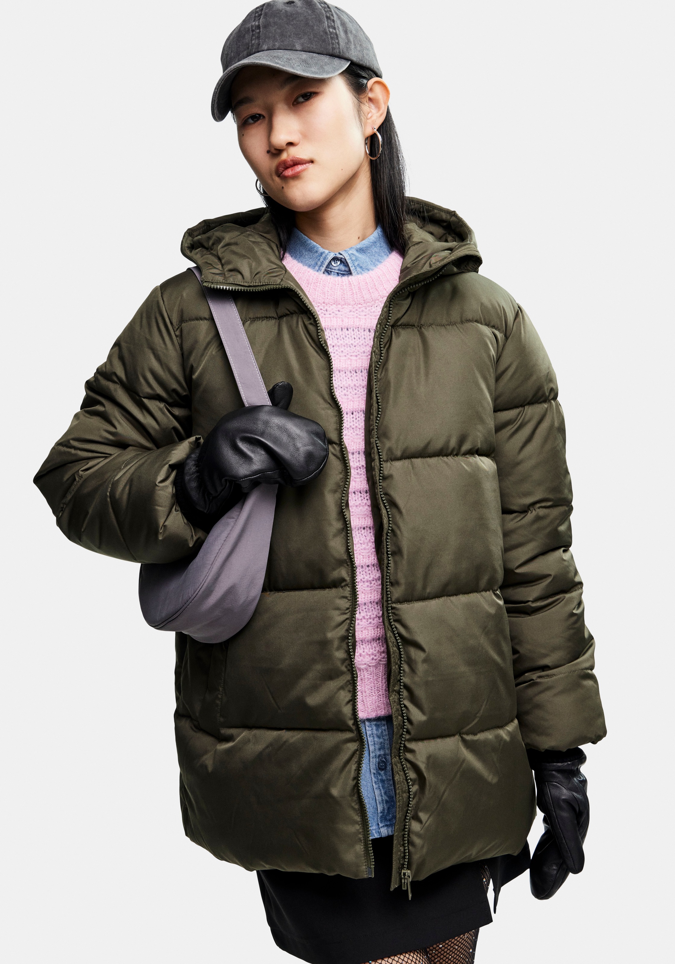 pieces Steppjacke "PCMADDIE PUFFER JACKET NOOS BC", mit Kapuze günstig online kaufen