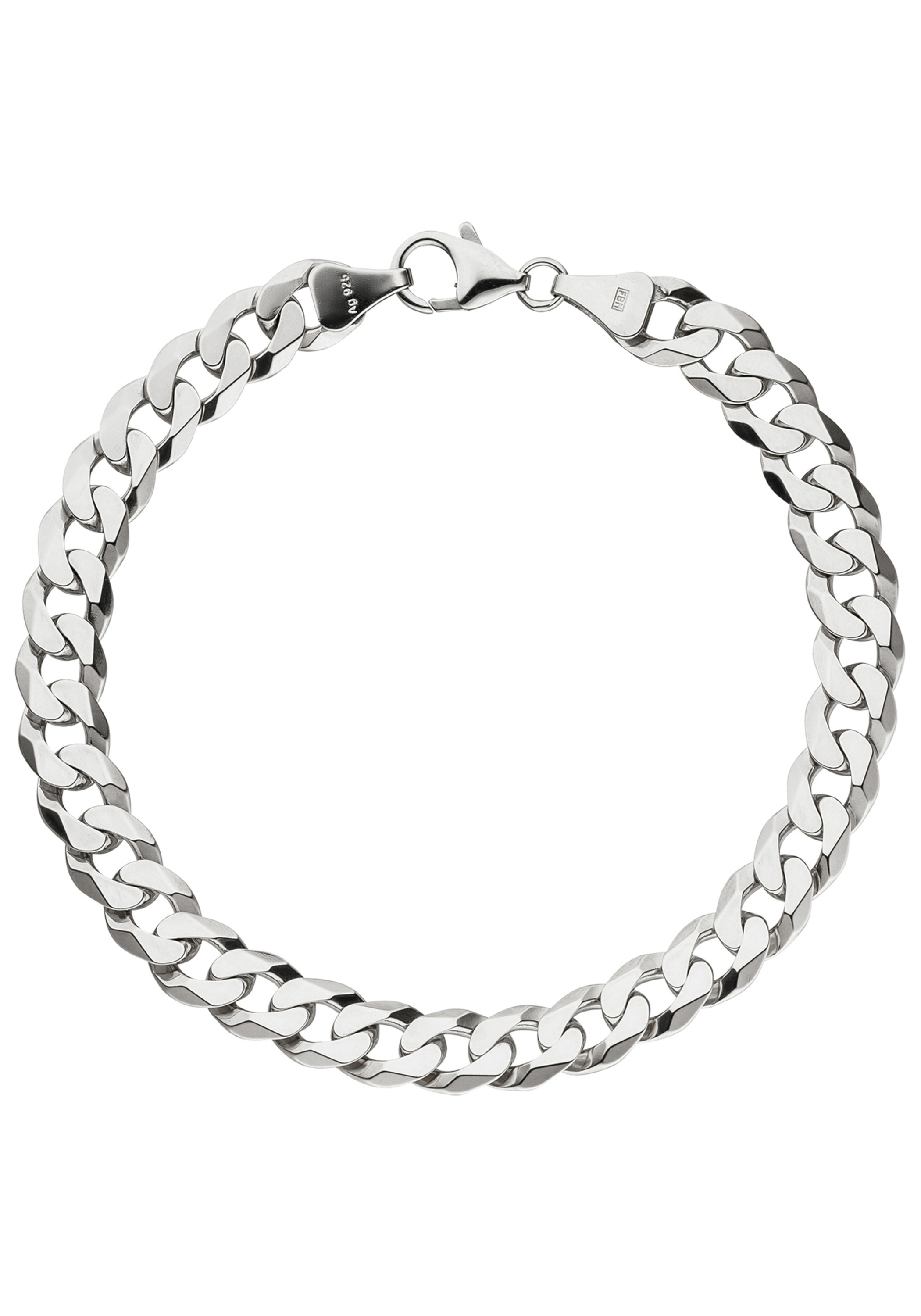 JOBO Armband, Panzerarmband 925 Silber 21 cm 7,7 mm