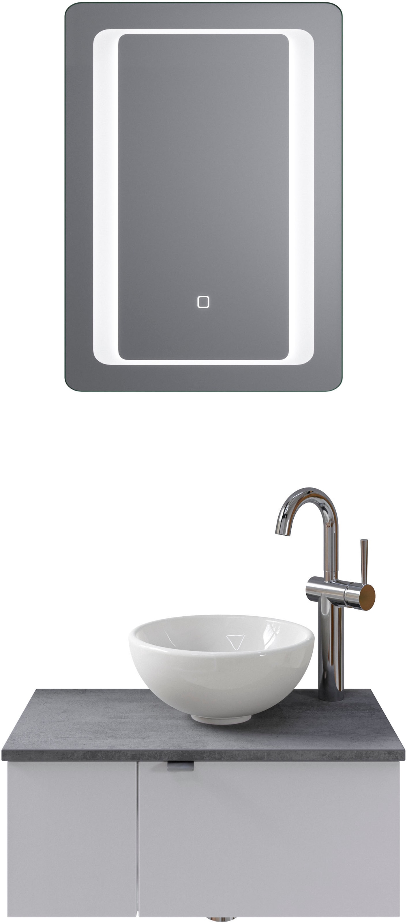 Saphir Badmöbel-Set "Serie 6915" 4 Stk. tlg. Gäste-Bad, 61 cm breit, mit LE günstig online kaufen