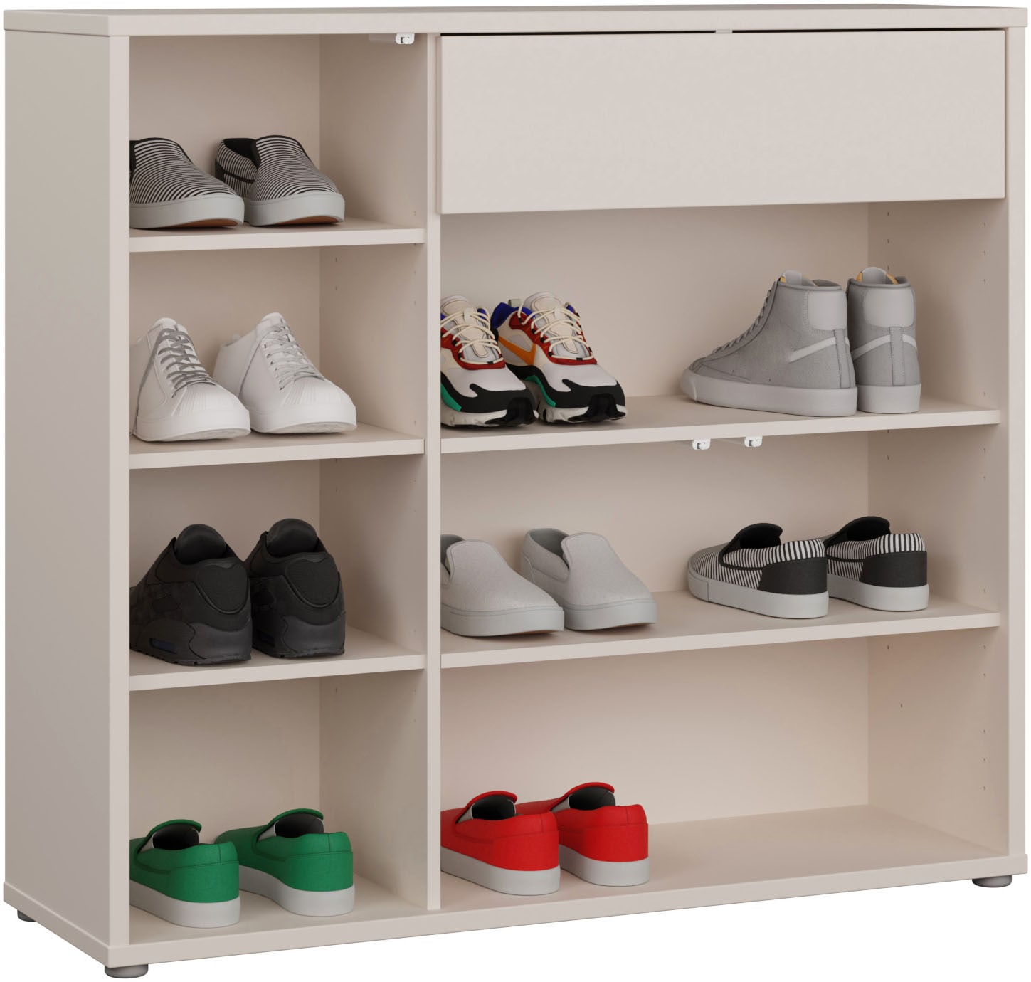 FORTE Schuhschrank B/H/T 109,2/99,1/34,9 cm Push to open, 20 Paar Schuhe