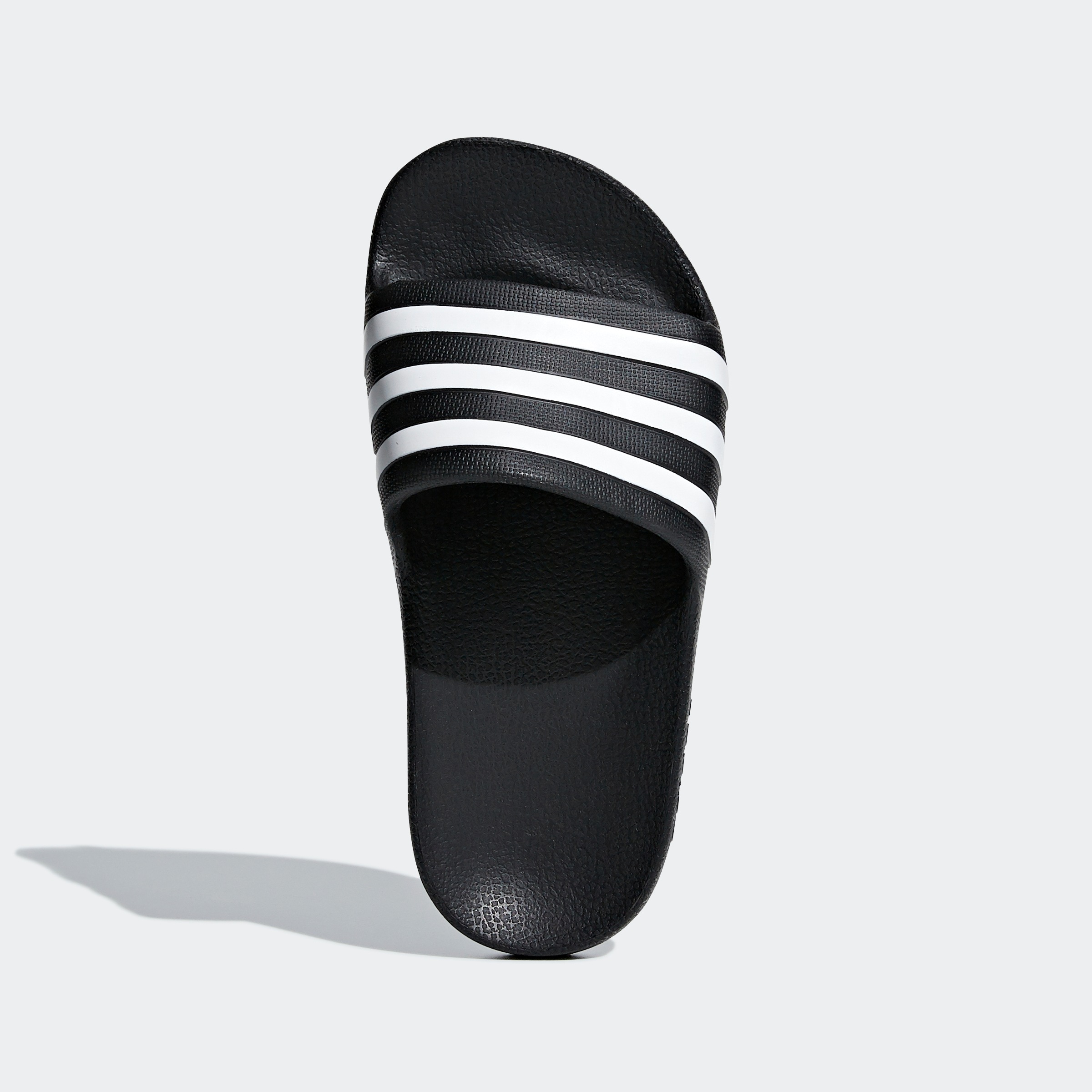 Badesandale ADIDAS SPORTSWEAR "AQUA ADILETTE", Mädchen, Gr. 37, schwarz-weiß (core schwarz, ftwr weiß, core schwarz), Synthetik, Schuhe Badelatschen Pantolette, Badelatschen, für Kinder und Jugendliche 3