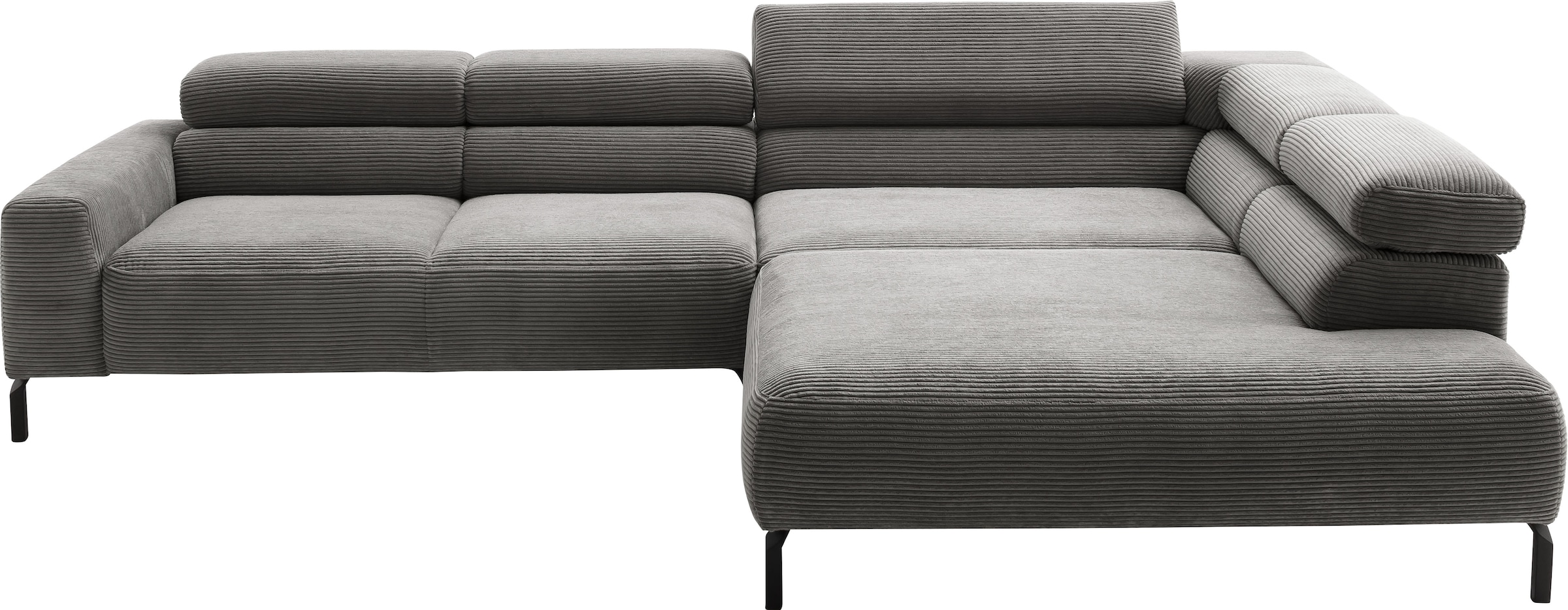 Home affaire Ecksofa "Antonelli, L-Form, inkl. Kopfteilverstellung, Breite günstig online kaufen