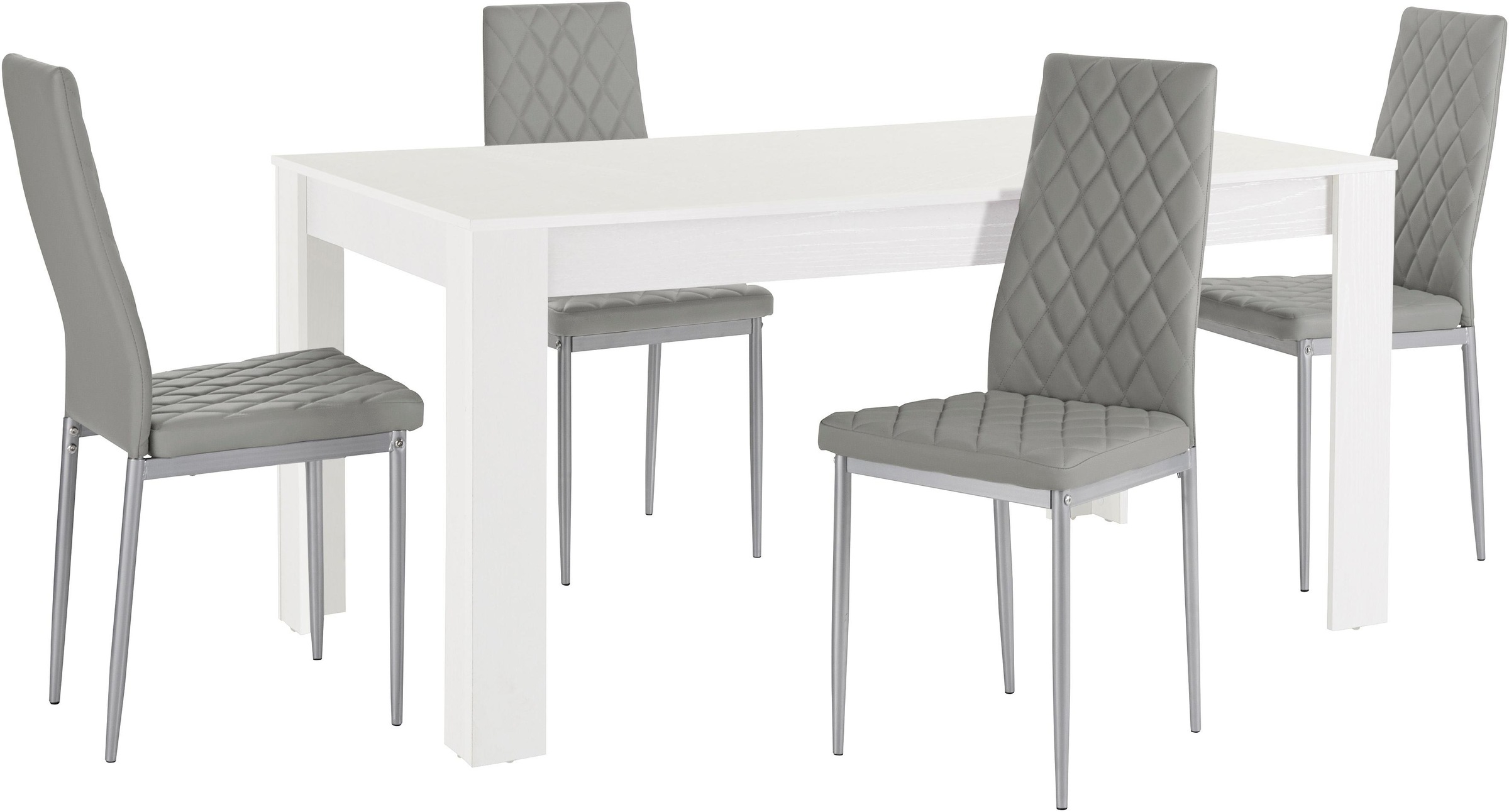 OTTO home Essgruppe "Lynn160/Brooke" Set, 5 Stk. tlg. Tisch mit 4 Stühlen günstig online kaufen