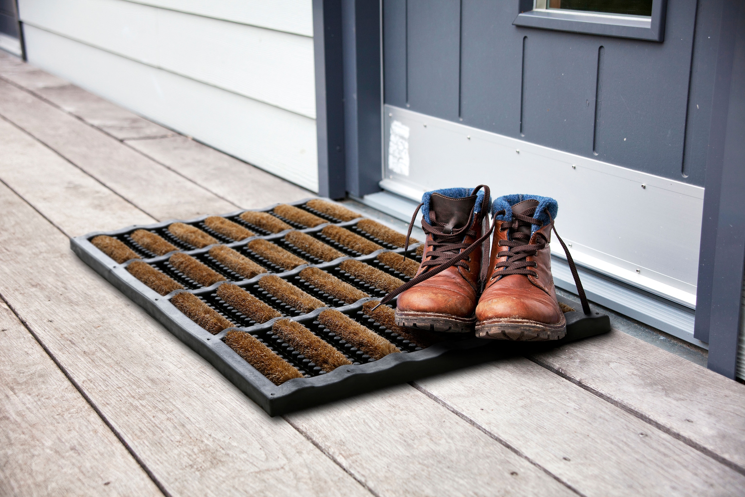 Andiamo Fußmatte »Robusta« rechteckig 27 mm Höhe Schmutzfangmatte, mit Bürsten aus Kokos, In- und Outdoor geeignet
