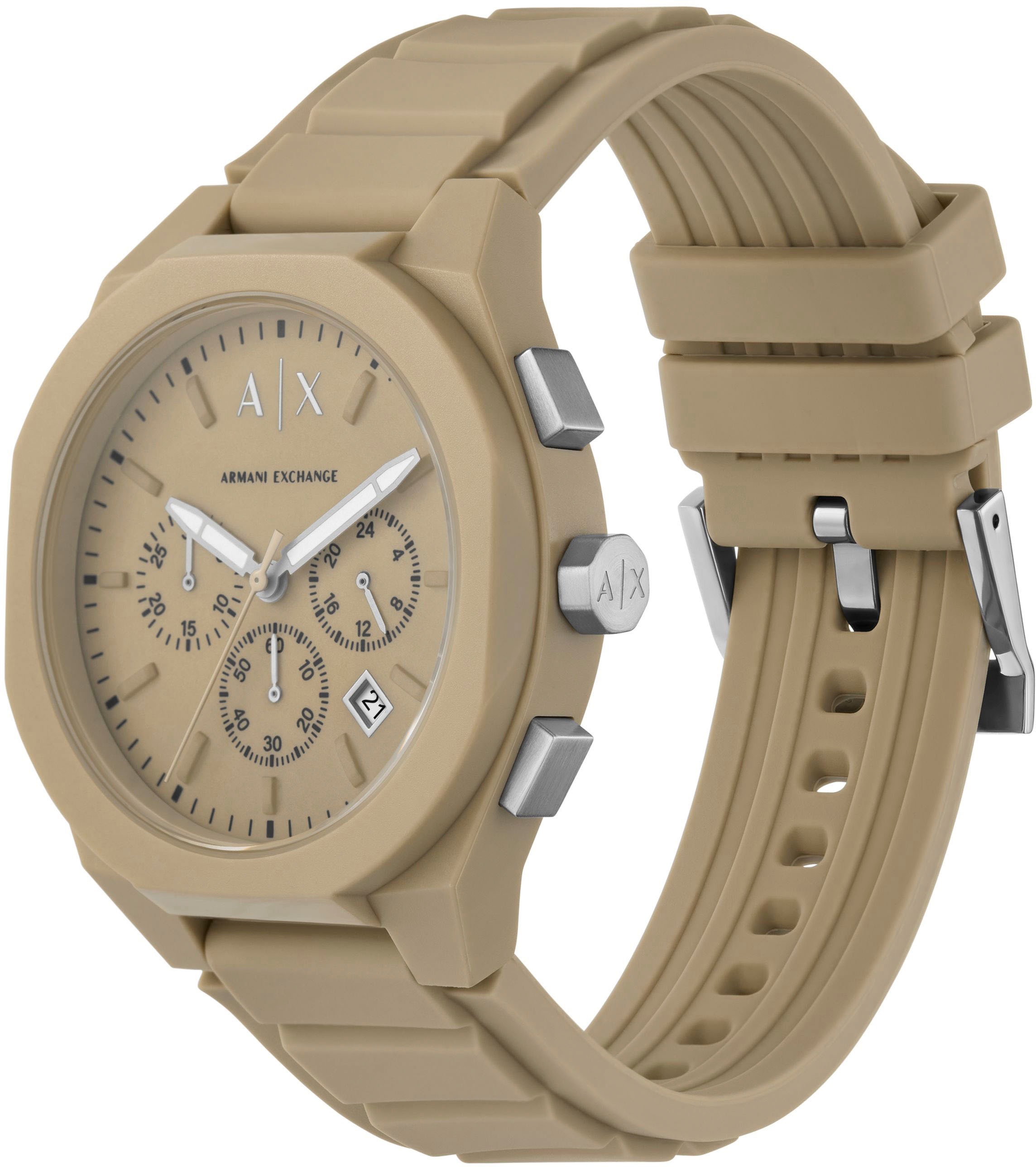 ARMANI EXCHANGE Chronograph »SYNC«, Quarzuhr, Armbanduhr, Herrenuhr, Stoppfunktion, Datum, analog