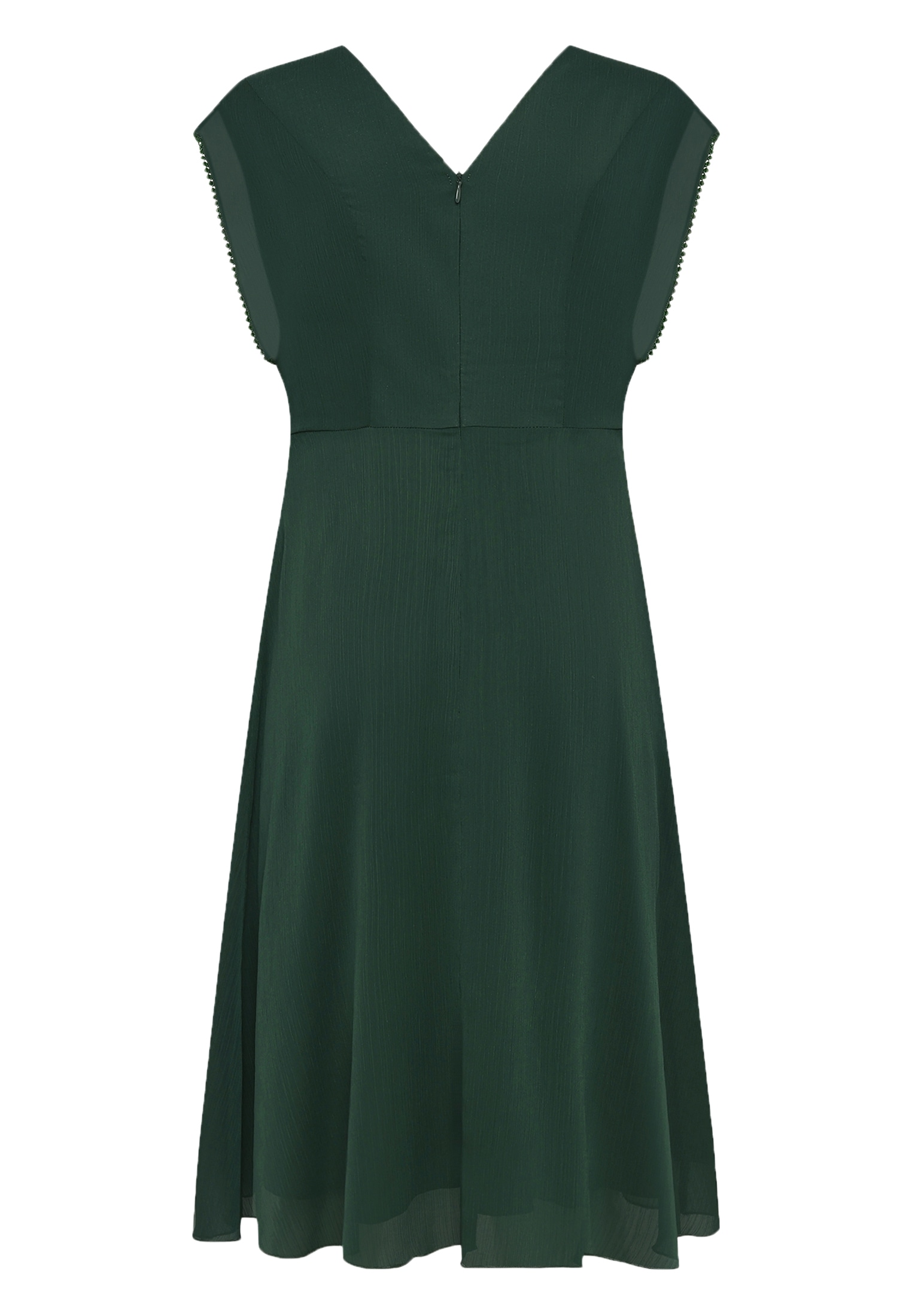 Zero Chiffonkleid »Damen mit Rüschen« Ohne Tasche Perlen