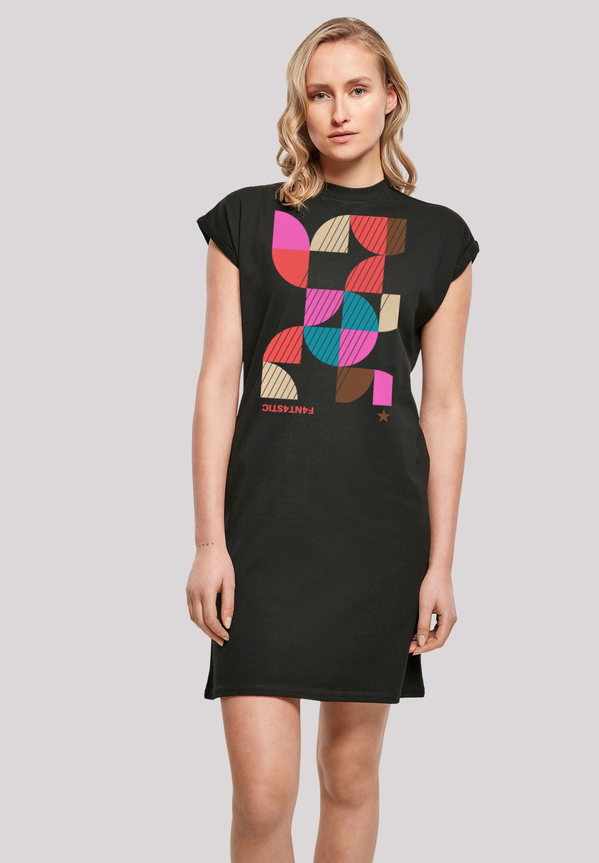 F4NT4STIC Shirtkleid "Abstrakt DRESS" Ohne Taschen Print günstig online kaufen