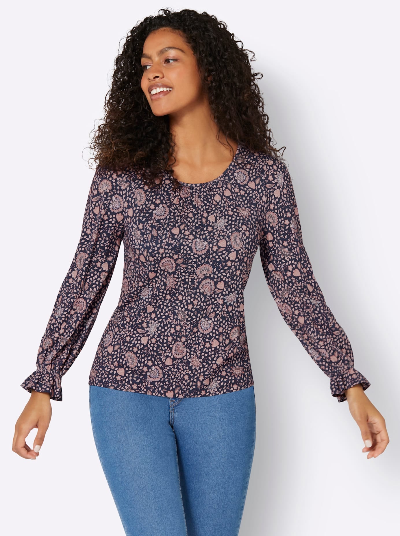 Inspirationen Langarmshirt »Druck-Shirt«, (1 tlg.)