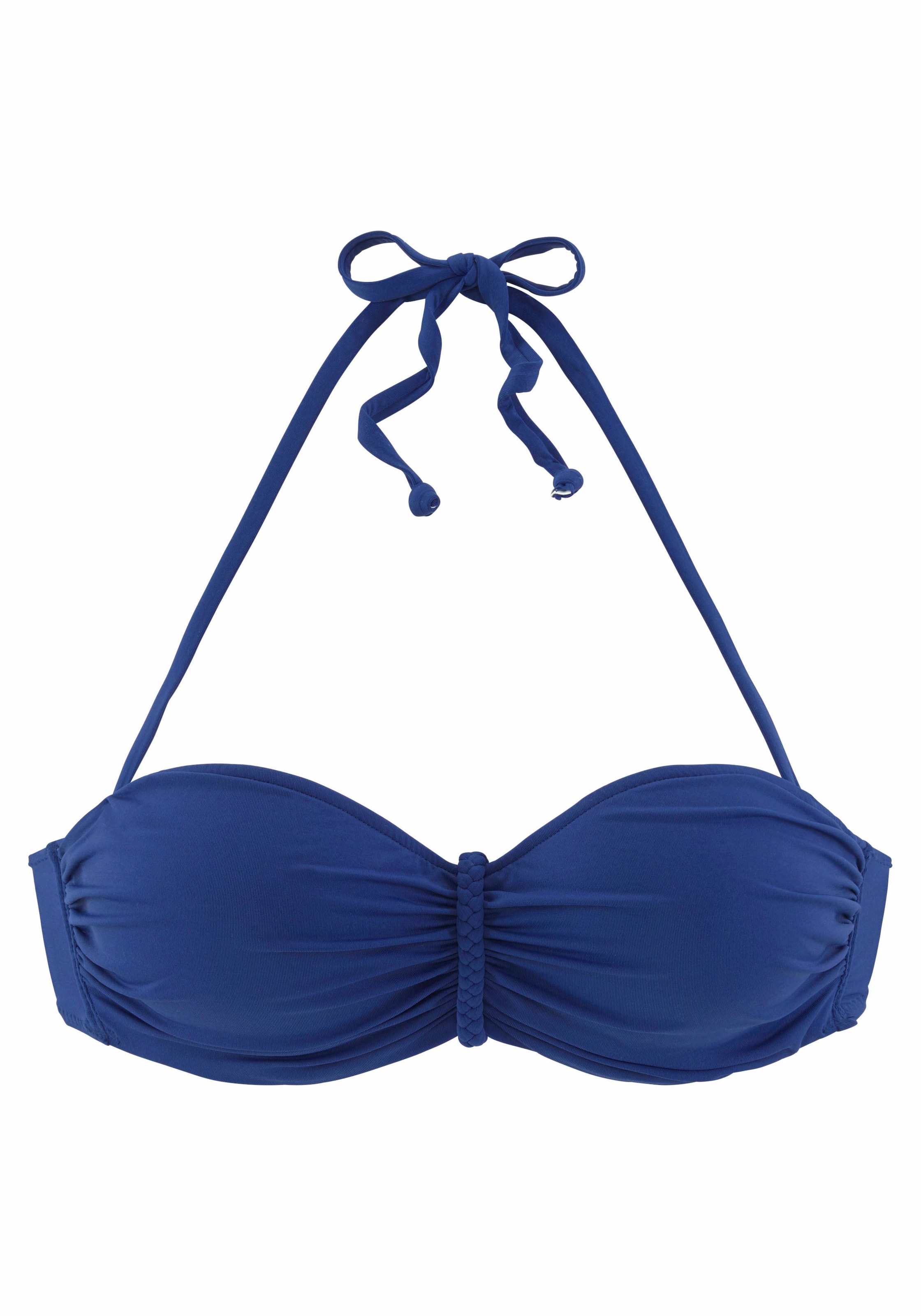 Buffalo Bügel-Bandeau-Bikini-Top »Happy«, mit | BAUR für geflochtenem Detail ▷