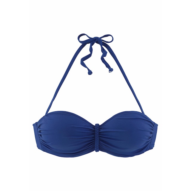 für geflochtenem BAUR »Happy«, mit | Bügel-Bandeau-Bikini-Top Detail ▷ Buffalo