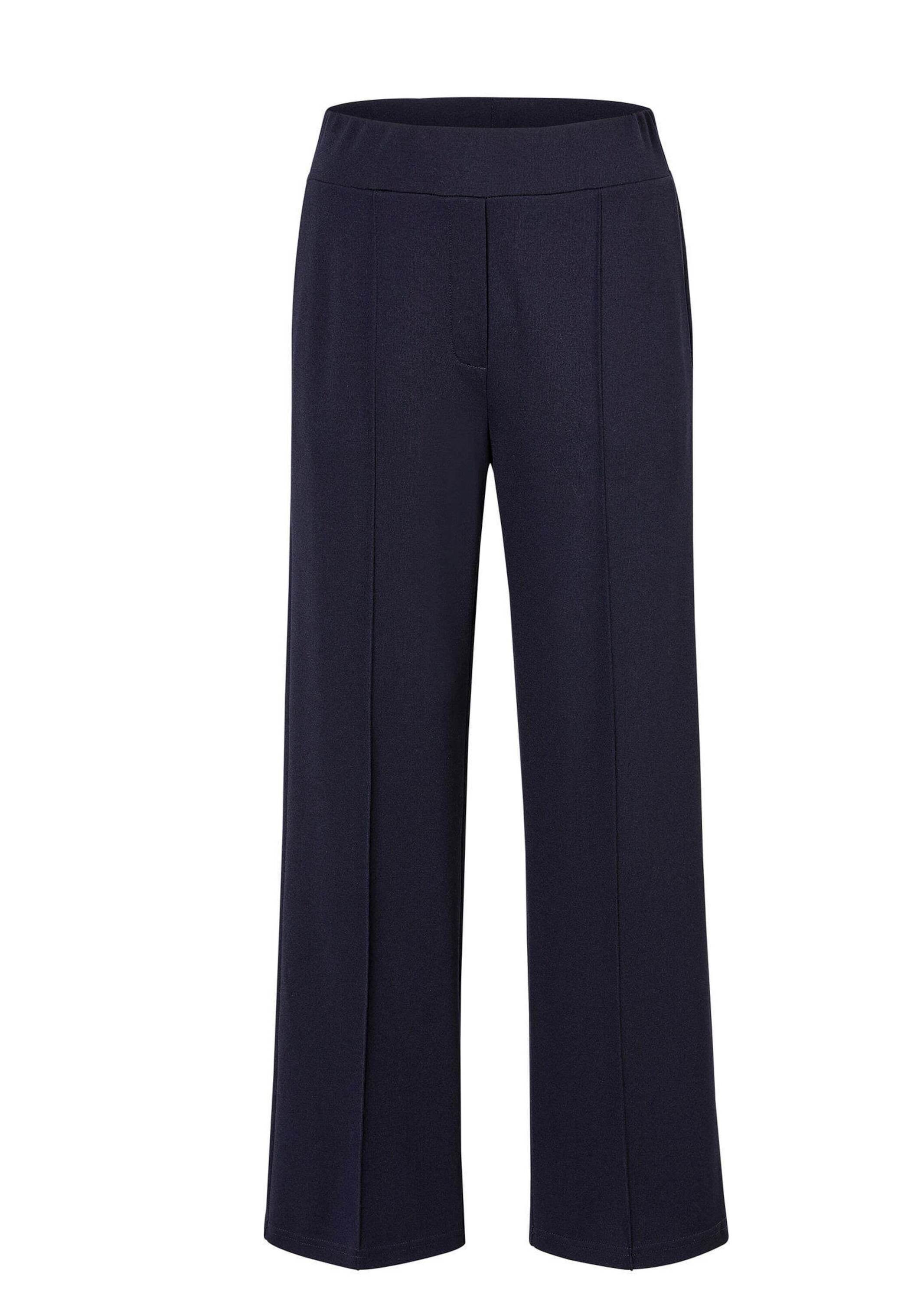 GOLDNER Schlupfhose "Kurzgröße Elegante Sommerhose mit Dehnbund" Reißverschlußoptik in Vorderteil