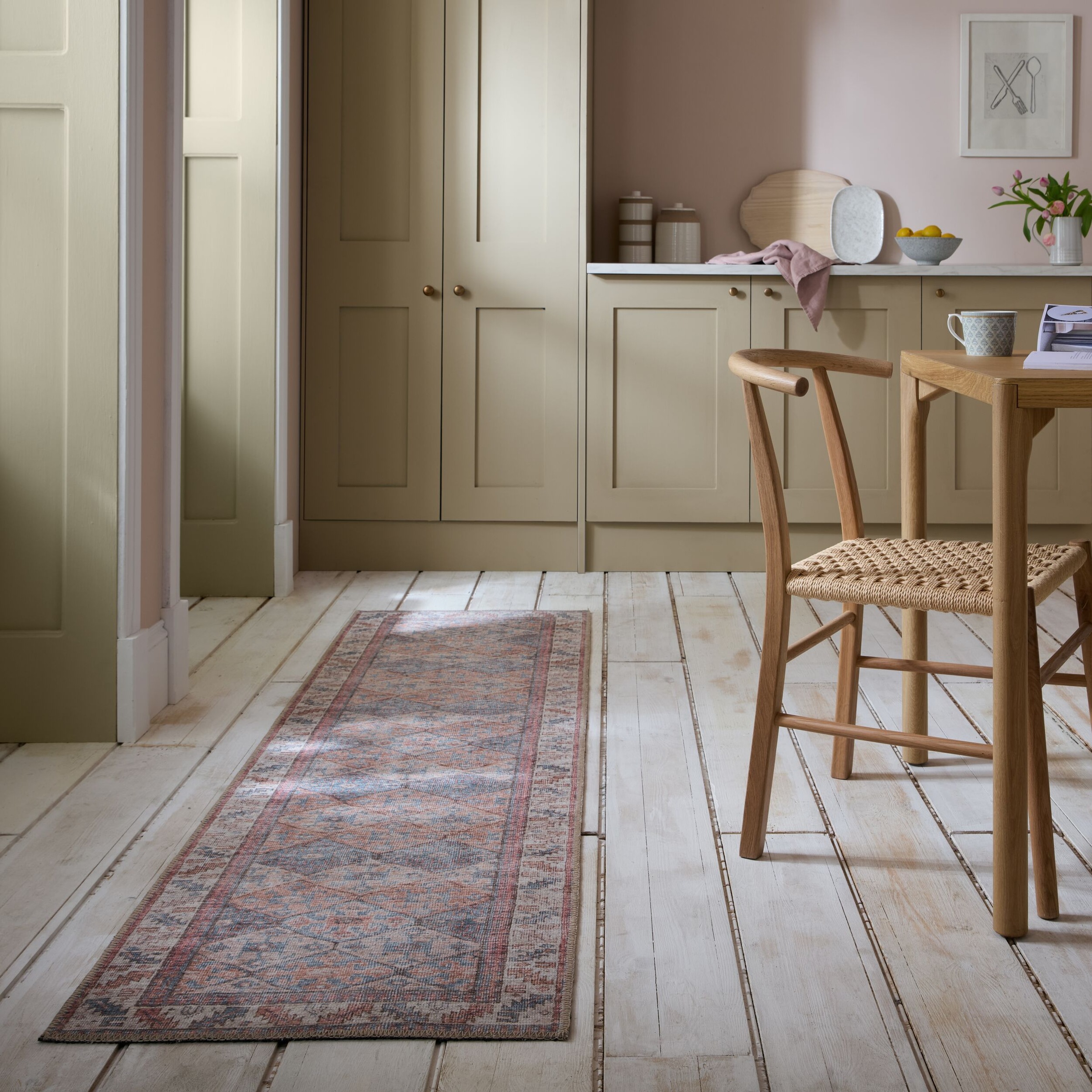 FLAIR RUGS Teppich »Dion«, rechteckig, 4 mm Höhe, Waschbarer Traditioneller Teppich