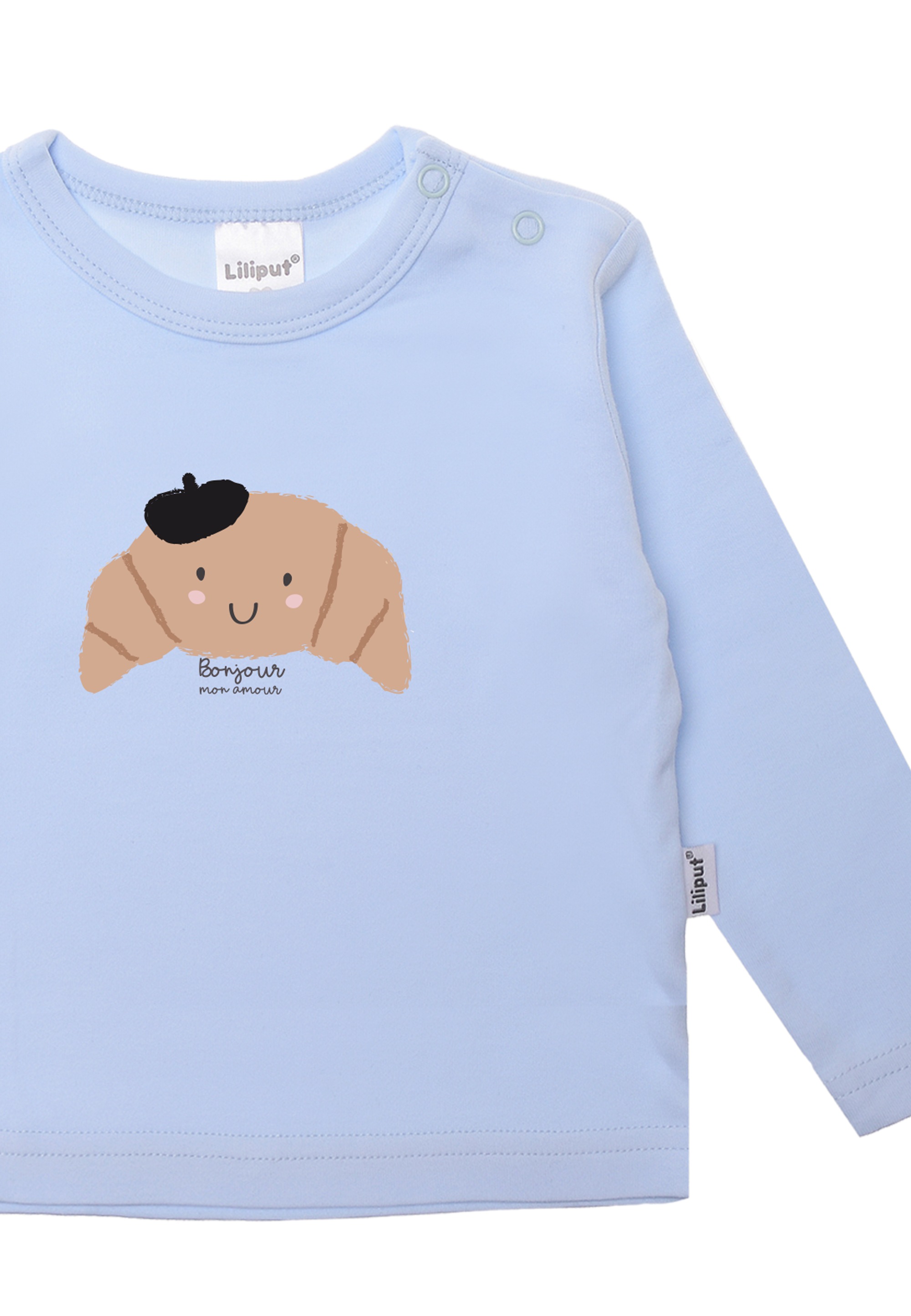 Thumbnail - Liliput Langarmshirt "Croissant" mit Druckknöpfen an der Schulter
