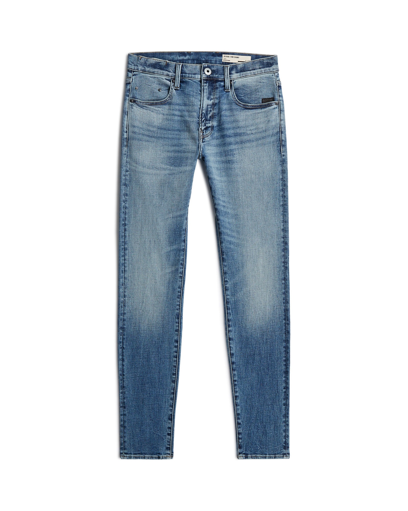 5-Pocket-Jeans G-STAR "Revend Fwd Skinny Jeans", Damen, Gr. 30, Länge 30, faded blau halite, Obermaterial: 92% Baumwolle, 6% Elastomultiester, 2% Elasthan, Jeans 5-Pocket-Jeans 2