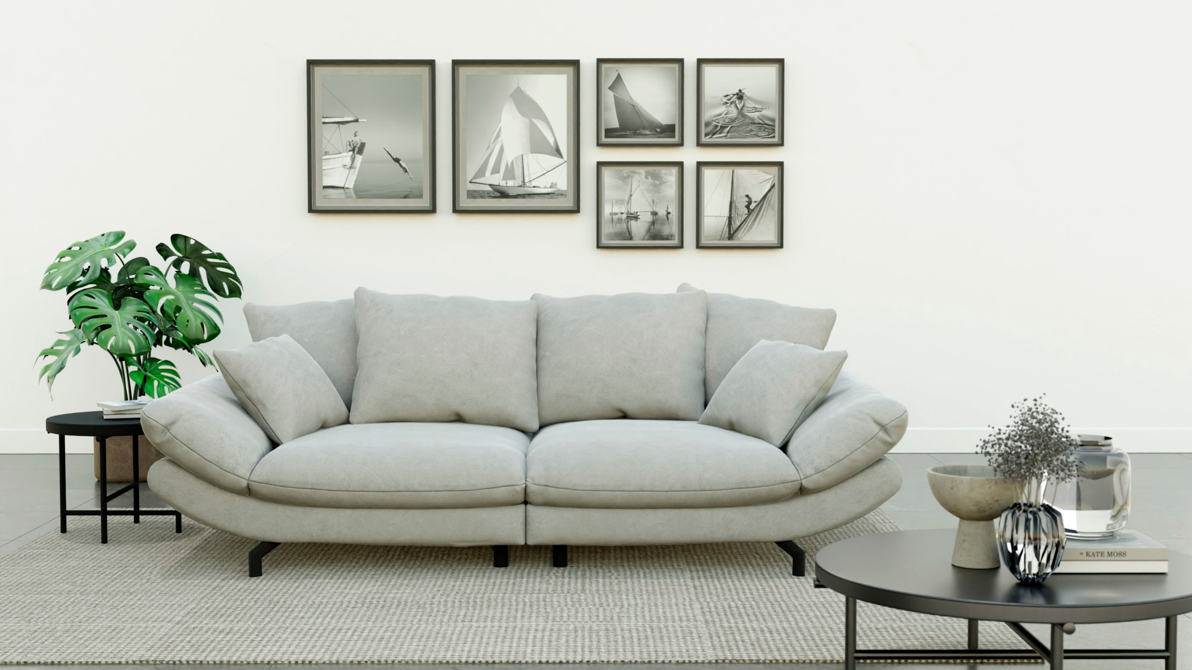 TRENDMANUFAKTUR Big-Sofa "Gizmo, modernes Megasofa zum Wohlfühlen", mit weichem Sitzkomfort und zeitlosem Design