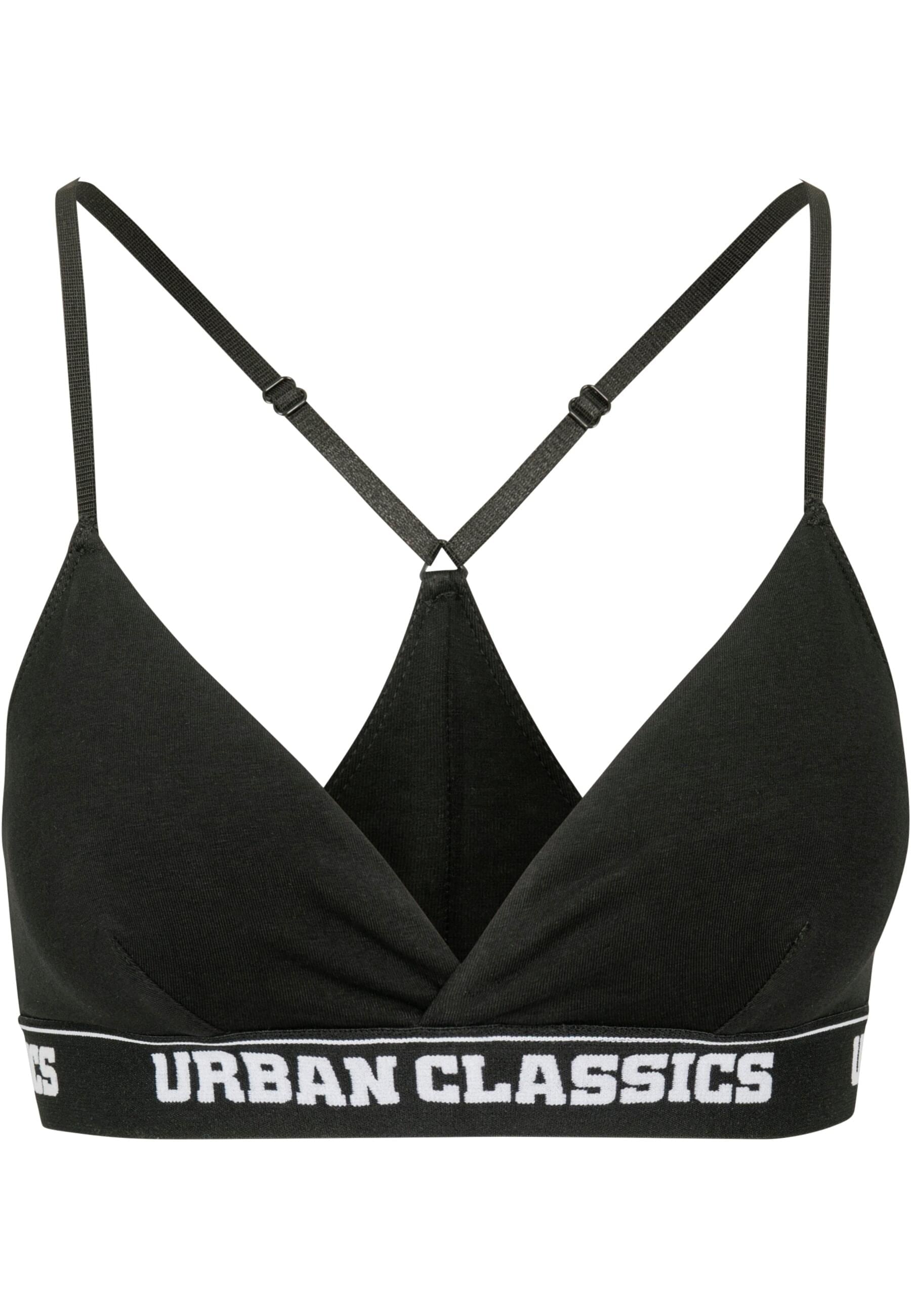 URBAN CLASSICS Sport-BH »Urban Classics Damen Ladies Triangle Logo Bra«