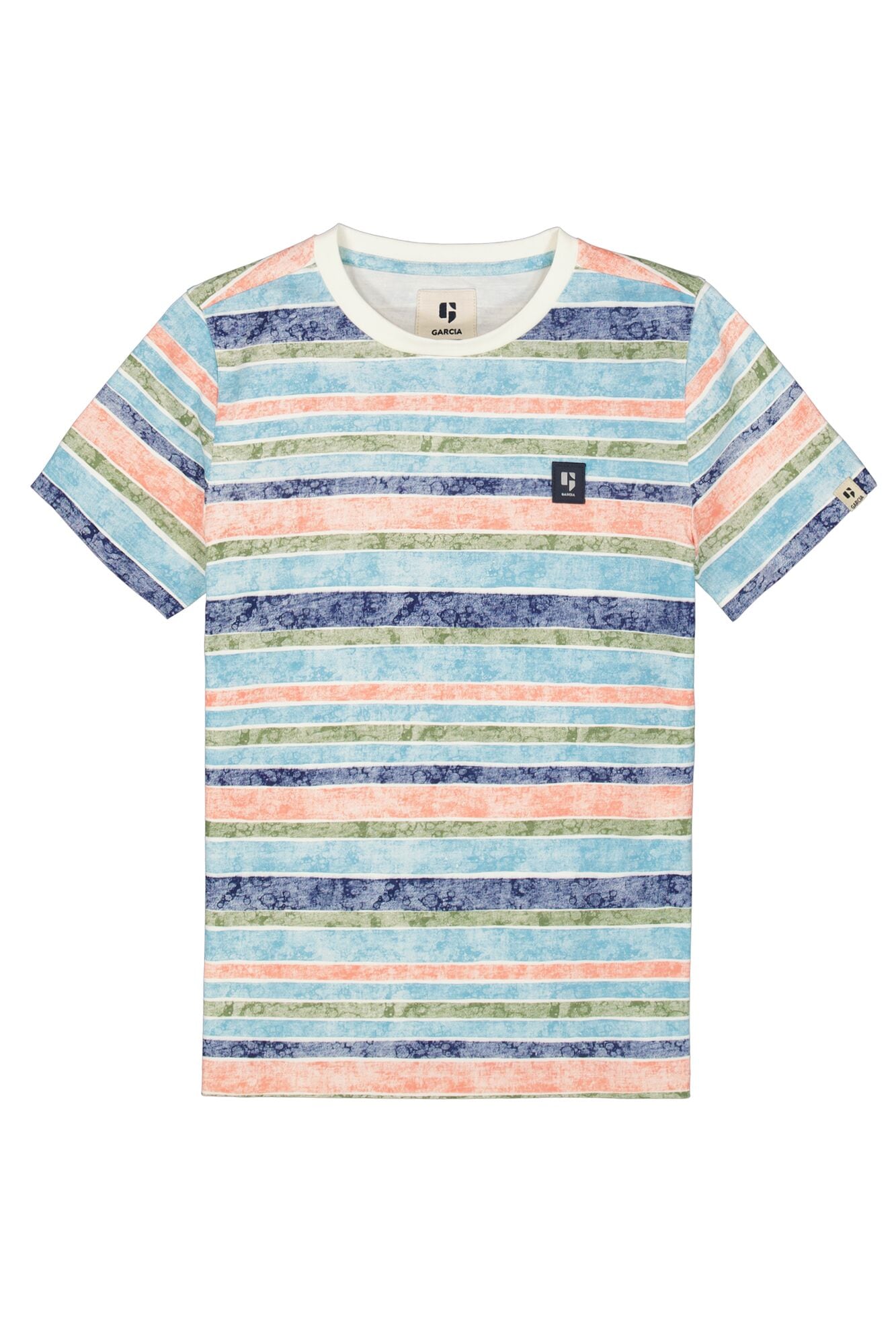 Garcia T-Shirt, mit farbigen Streifen, for BOYS