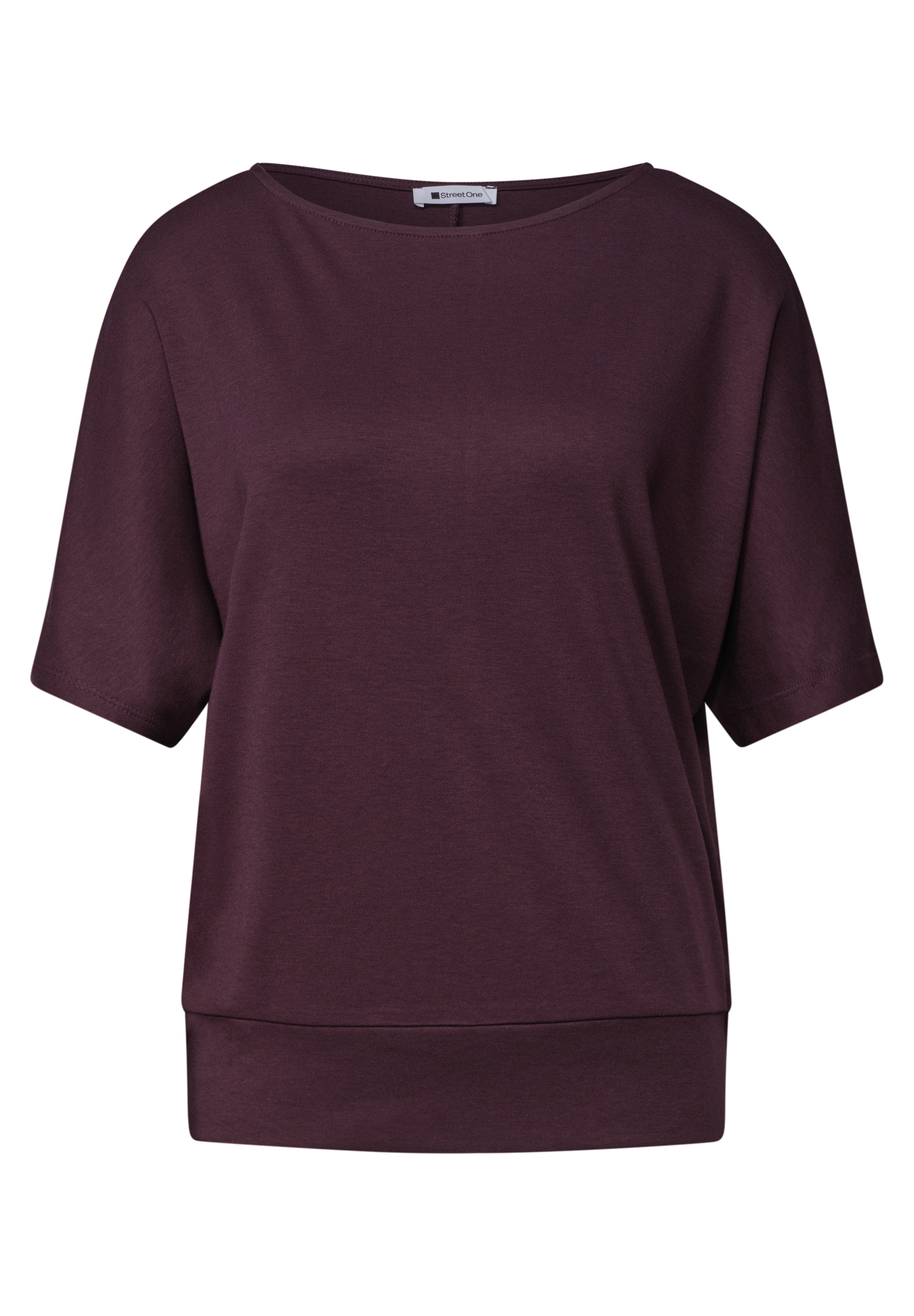 STREET ONE T-Shirt mit U-Boot-Ausschnitt