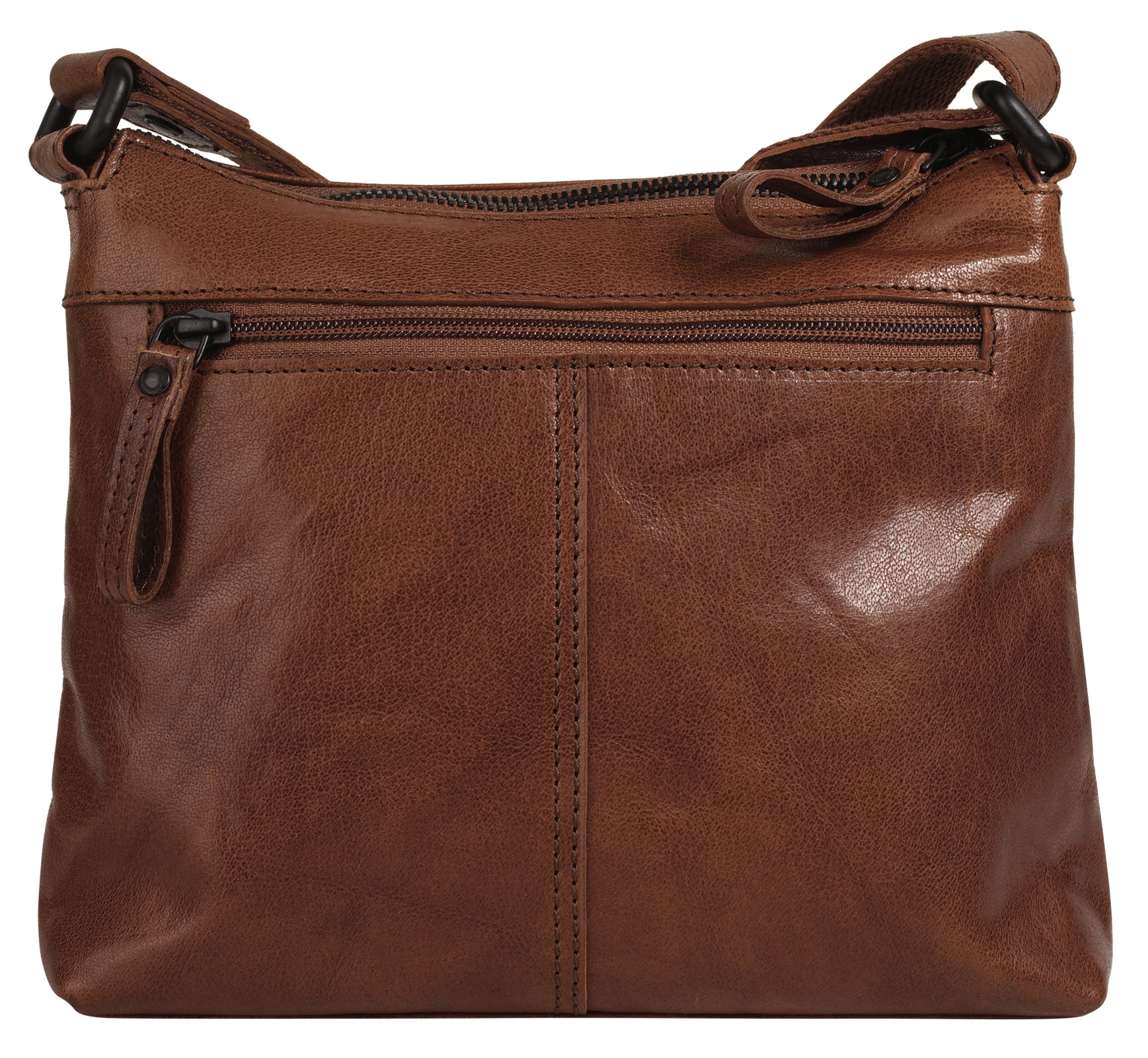 Umhängetasche SPIKES & SPARROW, Damen, Gr. B/H/T: 22cm x 18cm x 6cm onesize, braun (cognac), Leder, Taschen Umhängetasche, echt Leder 2