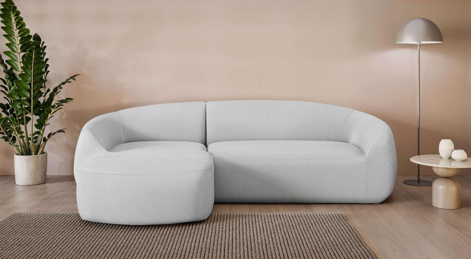 LeGer Home by Lena Gercke Ecksofa "YANI, L-Form, Designersofa, organische F günstig online kaufen