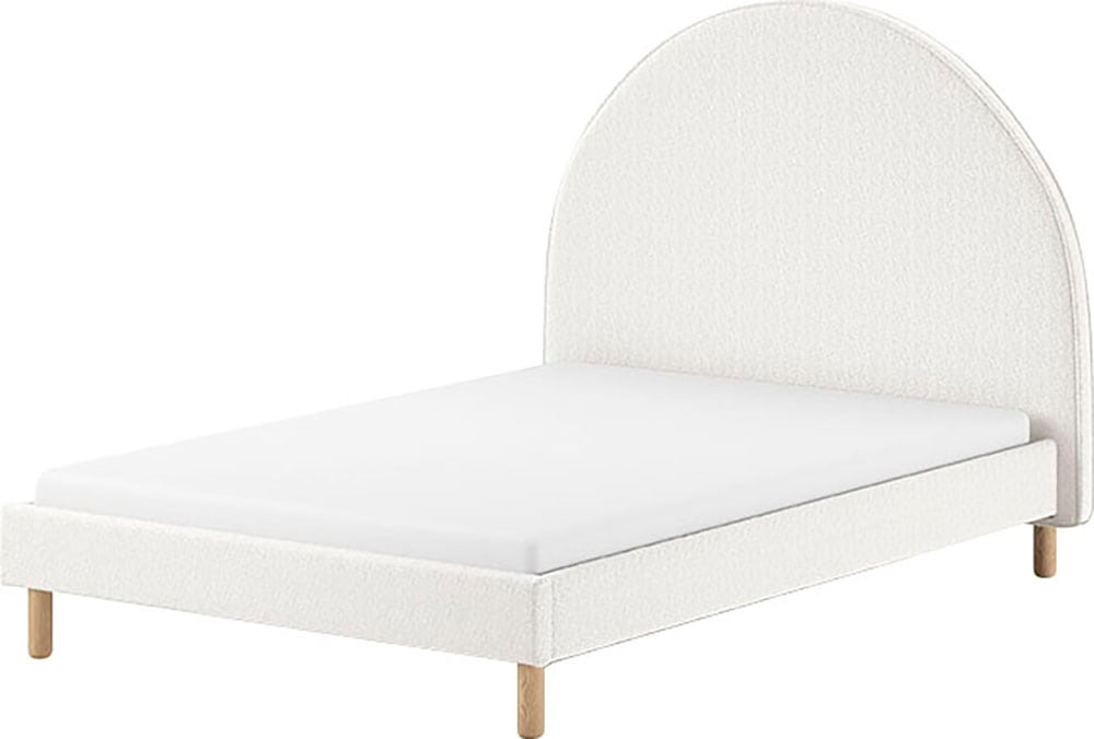 Vipack Polsterbett "Moon, mit flauschigem Bouclé Stoff in verschiedenen Far günstig online kaufen