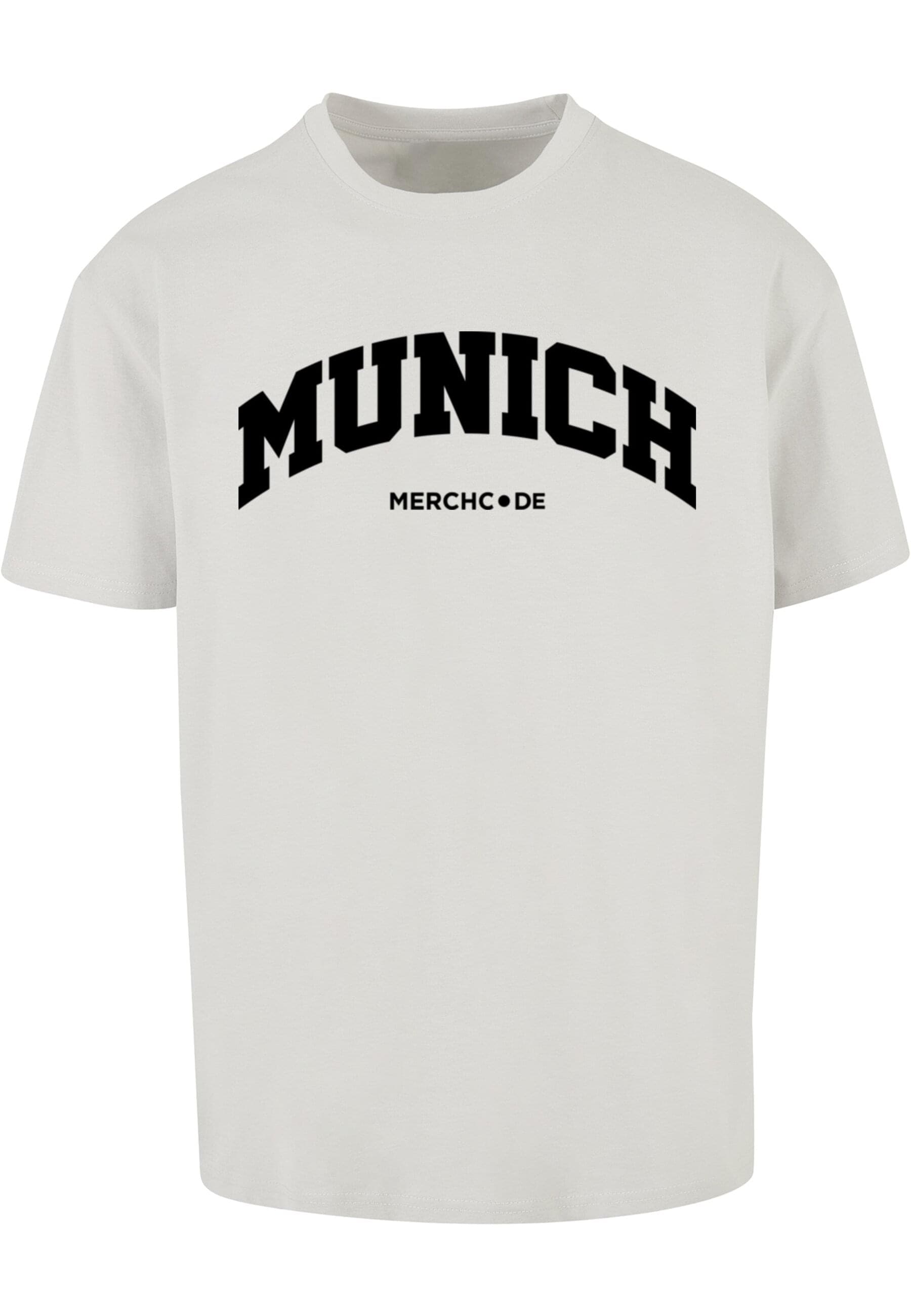 Merchcode T-Shirt "Merchcode Herren Munich Wording - Heavy Oversize Tee" günstig online kaufen