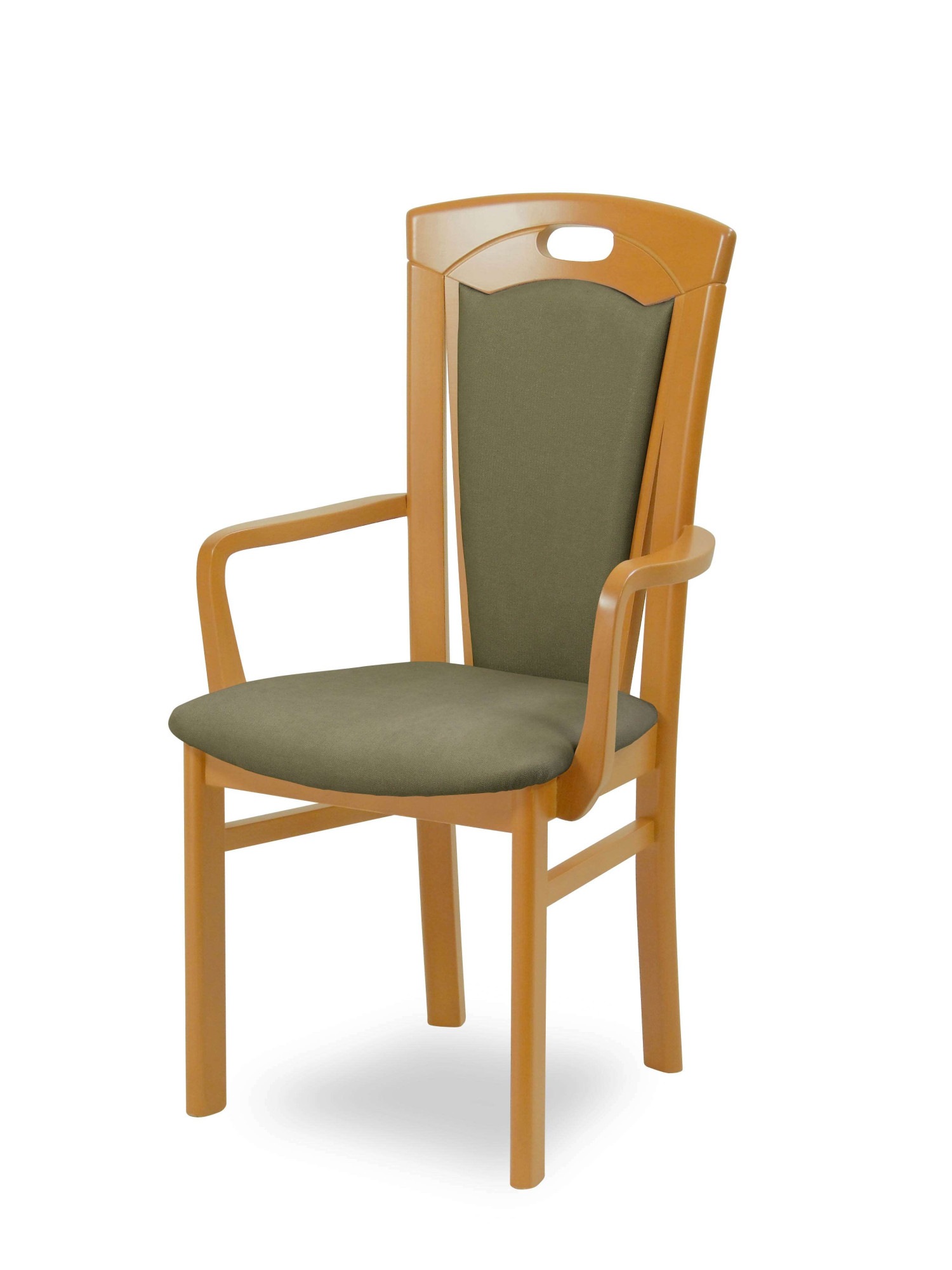 Home affaire Esszimmerstuhl "FERDI, Armlehnstuhl, Made in Italy, Massivholz günstig online kaufen