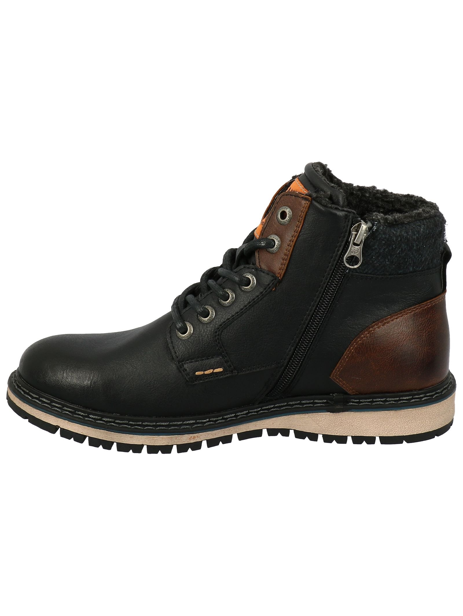 TOM TAILOR Schnürstiefelette »Tom Tailor Stiefelette Lederimitat/Textil«