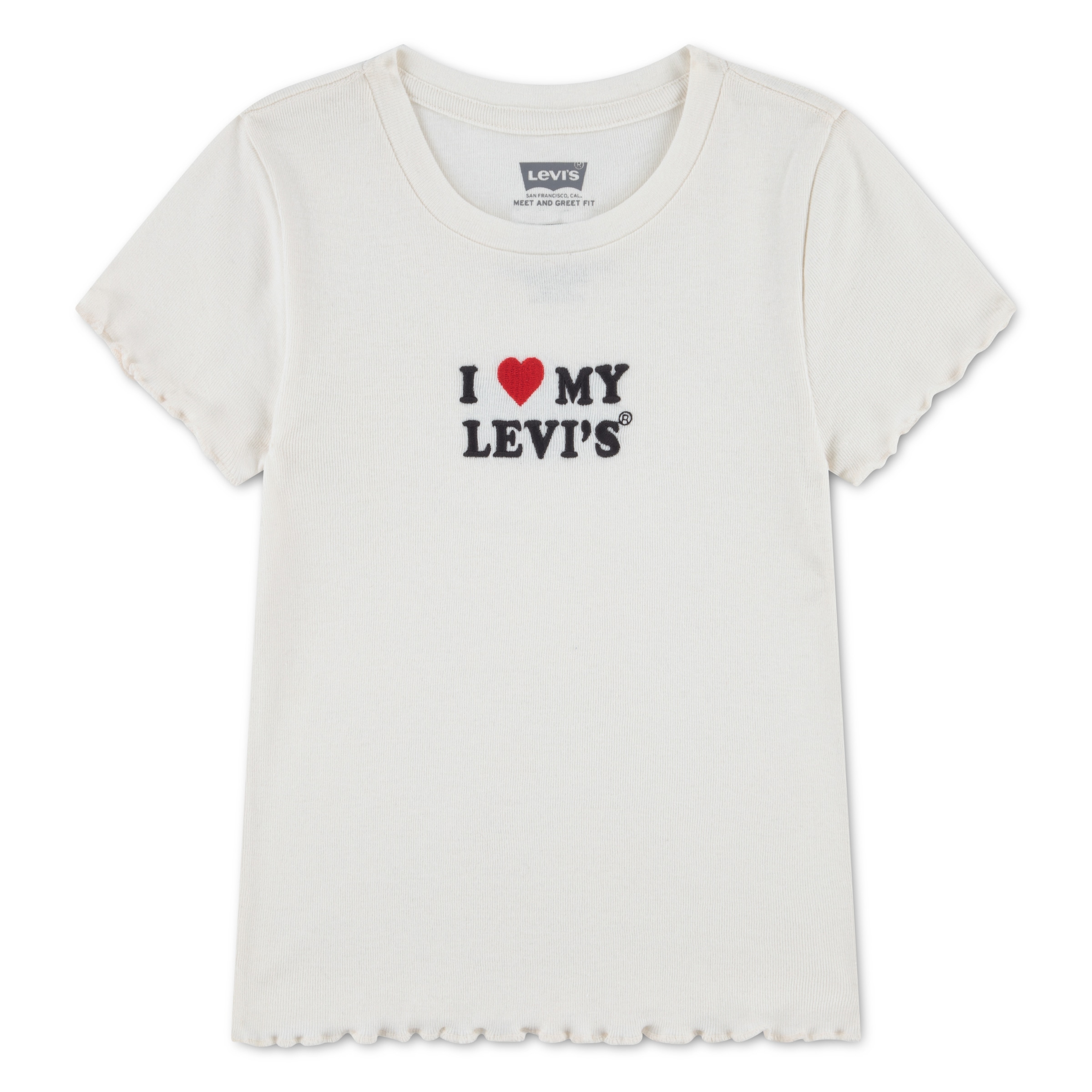 Levi's® Kids Kurzarmshirt »LVG I HEART MY LEVIS TOP« mit Statement-Print - for Girls