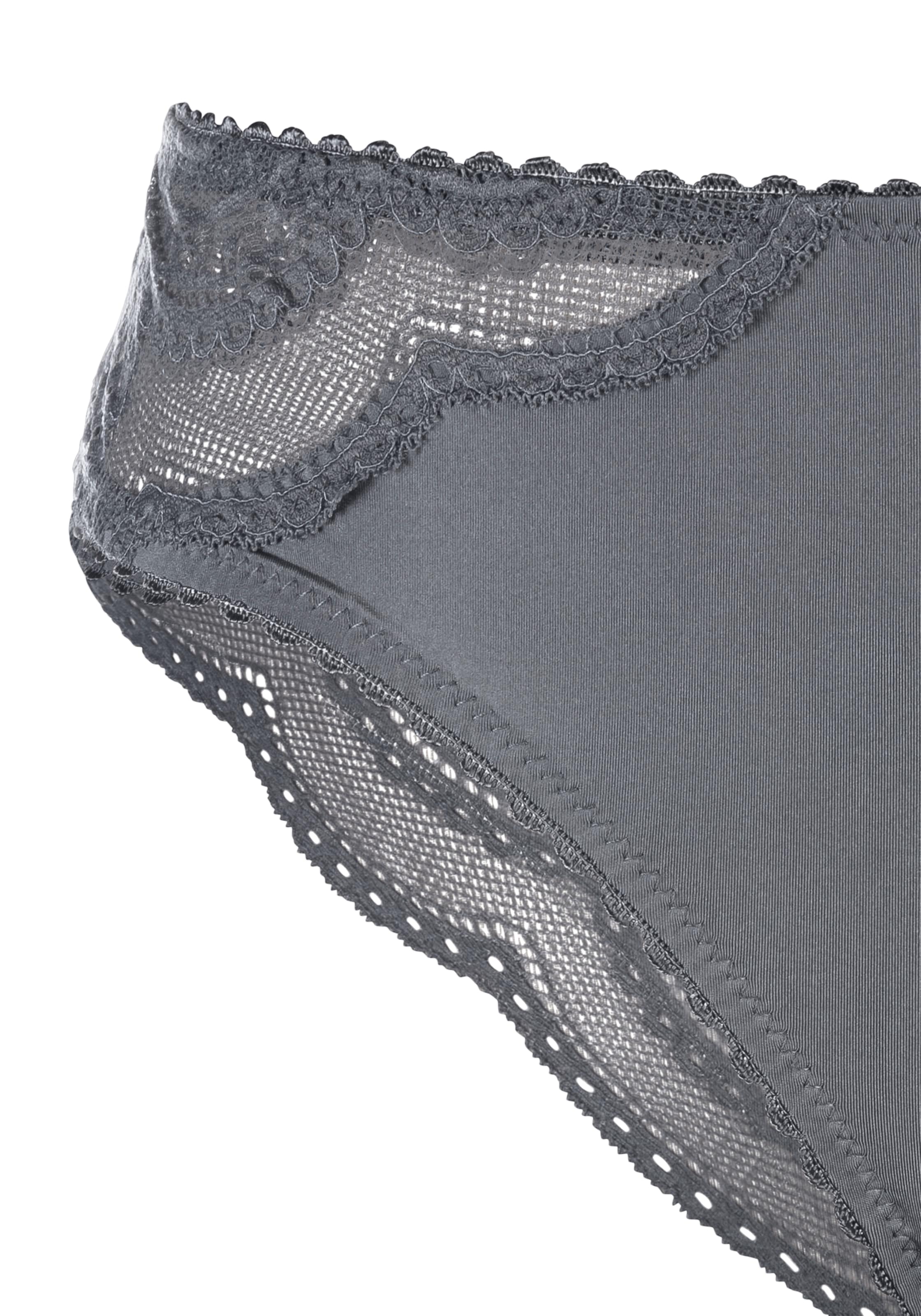 LASCANA Brasilslip, (Packung, 2 St.), mit zarter Spitze