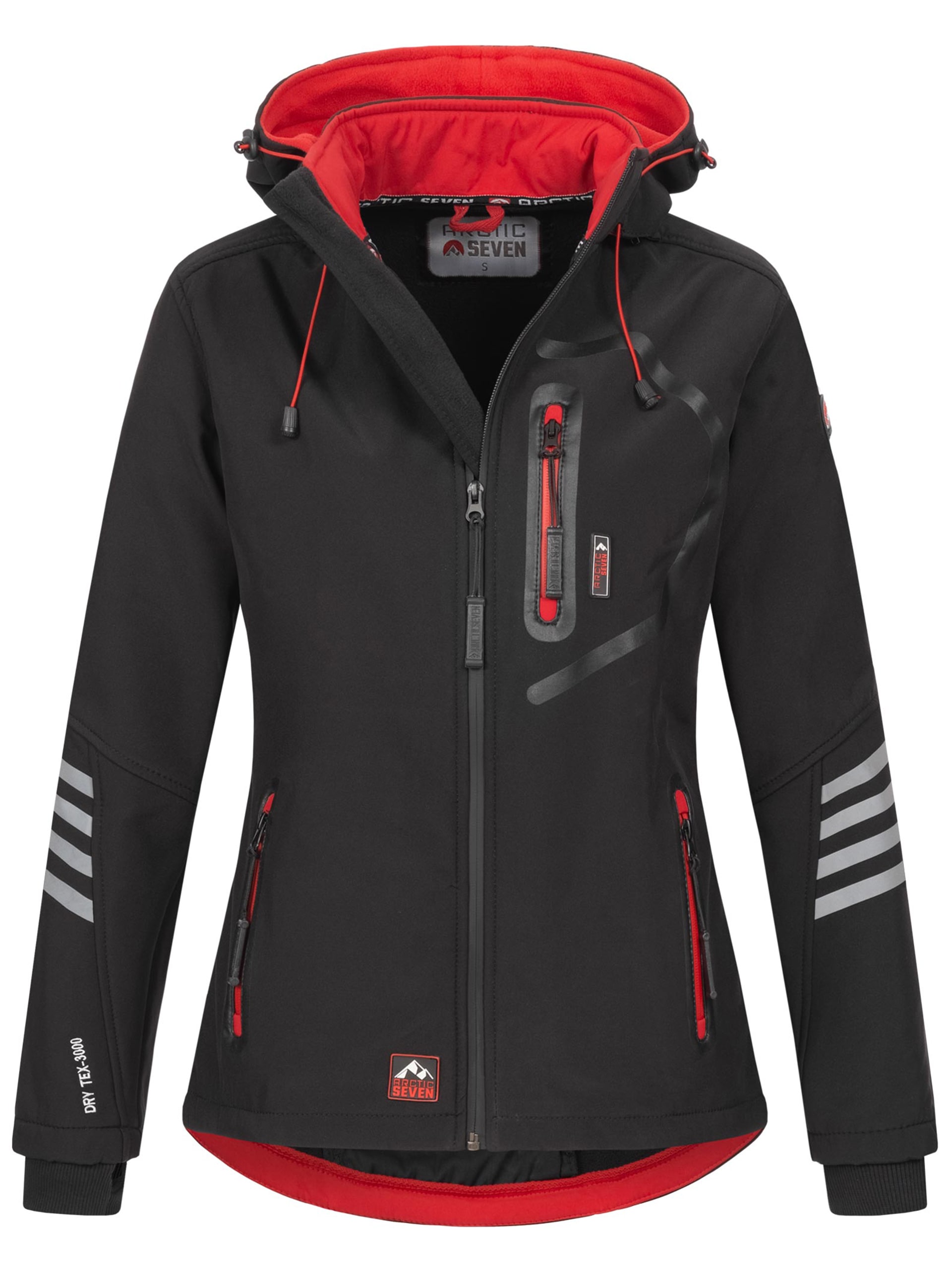 Arctic Seven 1100000002199 "ASNicolia" funktionale Outdoorjacke mit abnehmbarer Kapuze